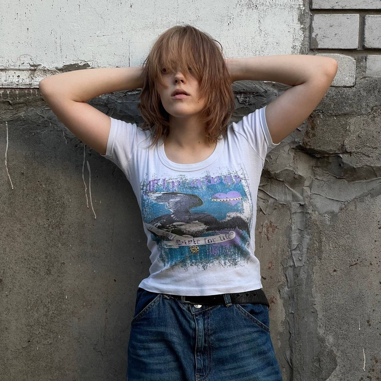 Japanese Brand × Vintage Vintage Japanese Style T-shirts Avantgarde Grunge Y2K 00s Size M / US 6-8 / IT 42-44 - 1 Thumbnail