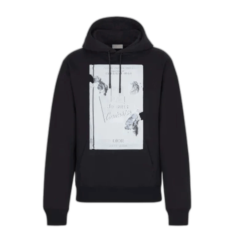 Dior x Daniel Arsham Black Printed Hoodie-2506