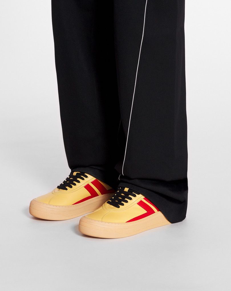 Future × Lanvin os11x1224 Edition Cash Low-Top Sneakers in Bright Yellow/Red Size US 9 / EU 42 - 3 Thumbnail