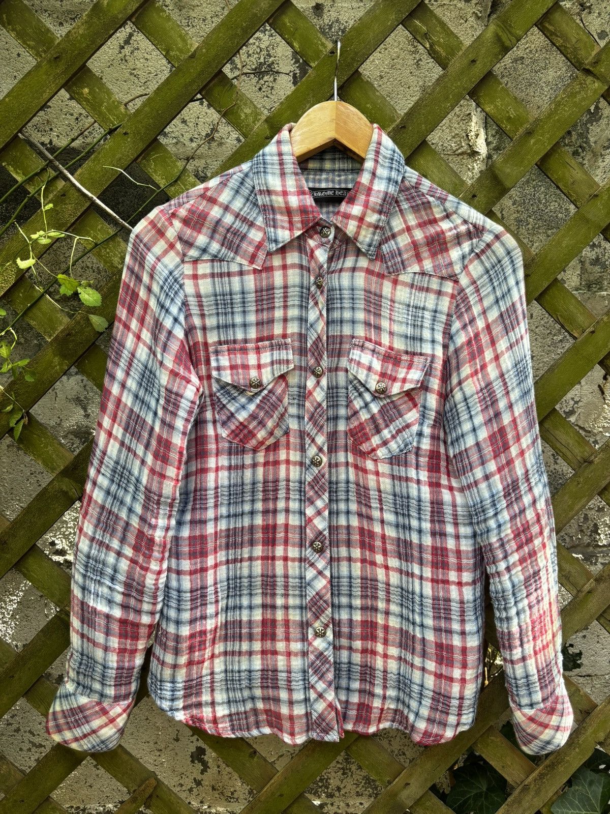 Chrome Hearts Chrome Hearts Star Button Red/Whte/Blu Flannel Shirt Size US S / EU 44-46 / 1 - 1 Thumbnail