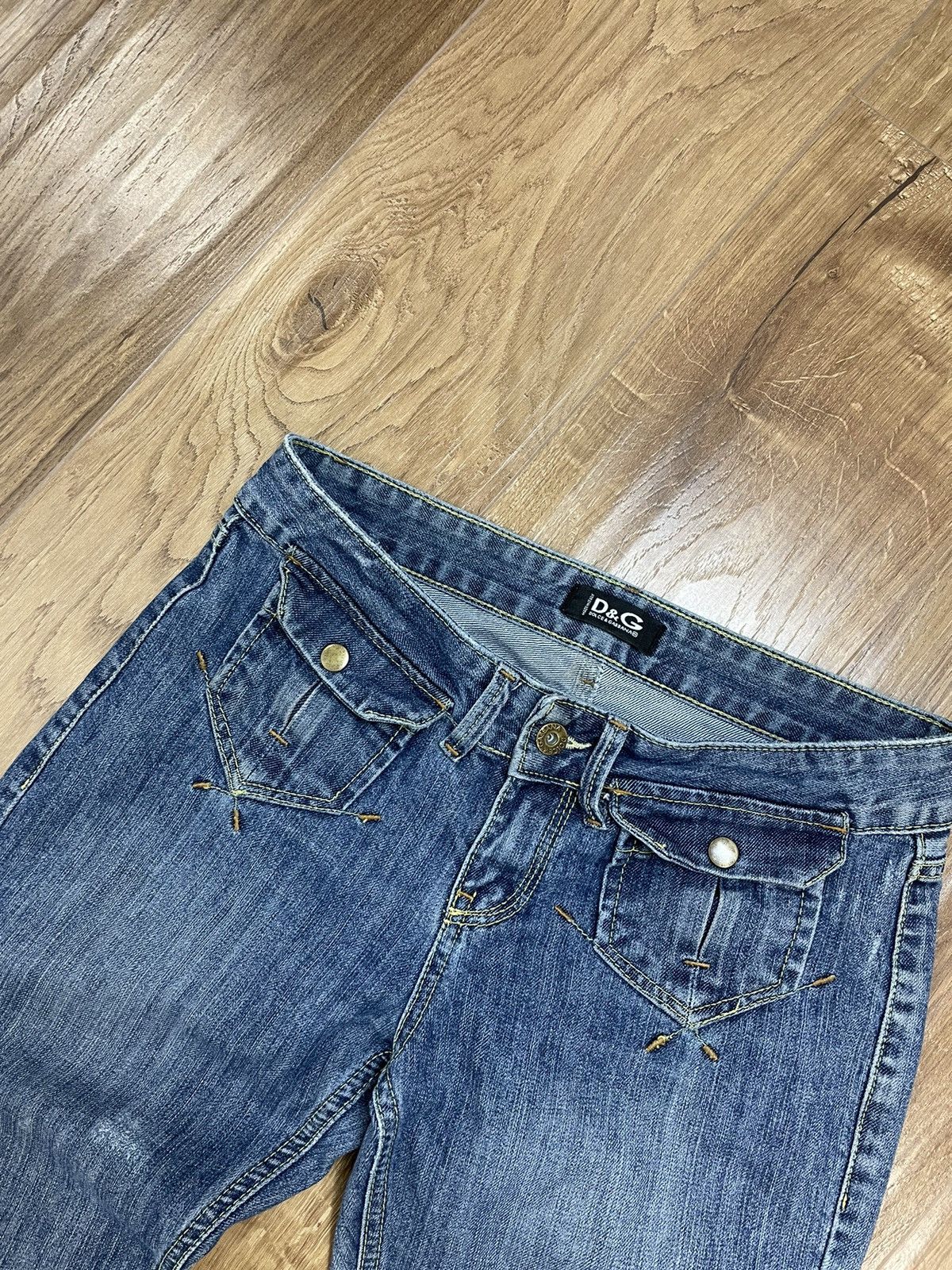 Dolce & Gabbana × Vintage Vintage Dolce&Gabbana Y2K Style Blue Stonewashed Denim Jeans Size US 29 - 6 Thumbnail