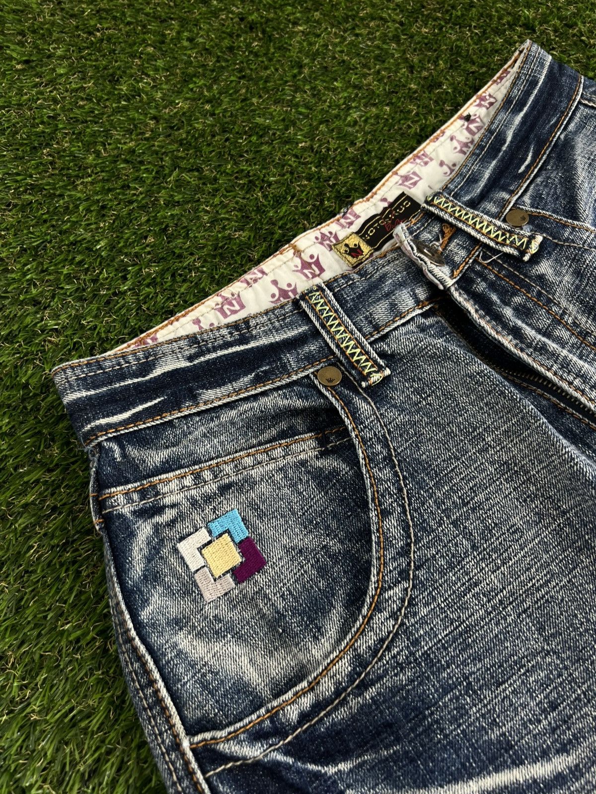 Japanese Brand Crazy Vintage Super Baggy 90’s Notoriuos BIG Jnco Jeans USA Size US 30 / EU 46 - 11 Thumbnail