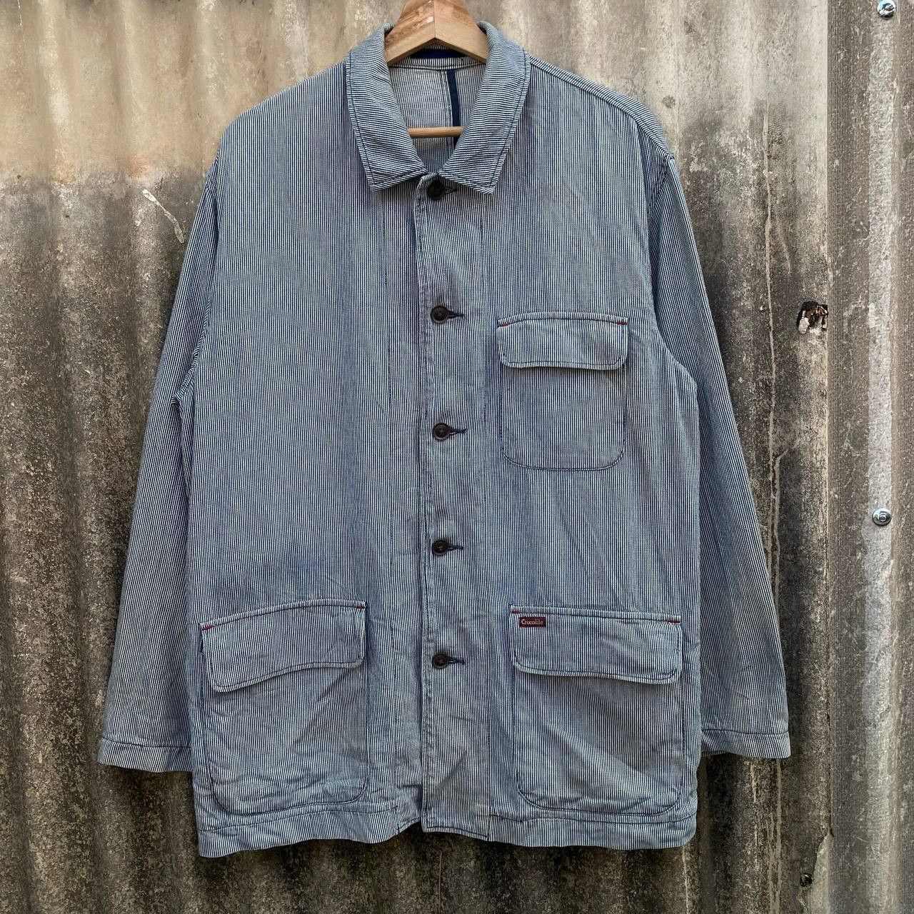 image of Vintage Crocodile Jacket in Stripe, Men's (Size Large)