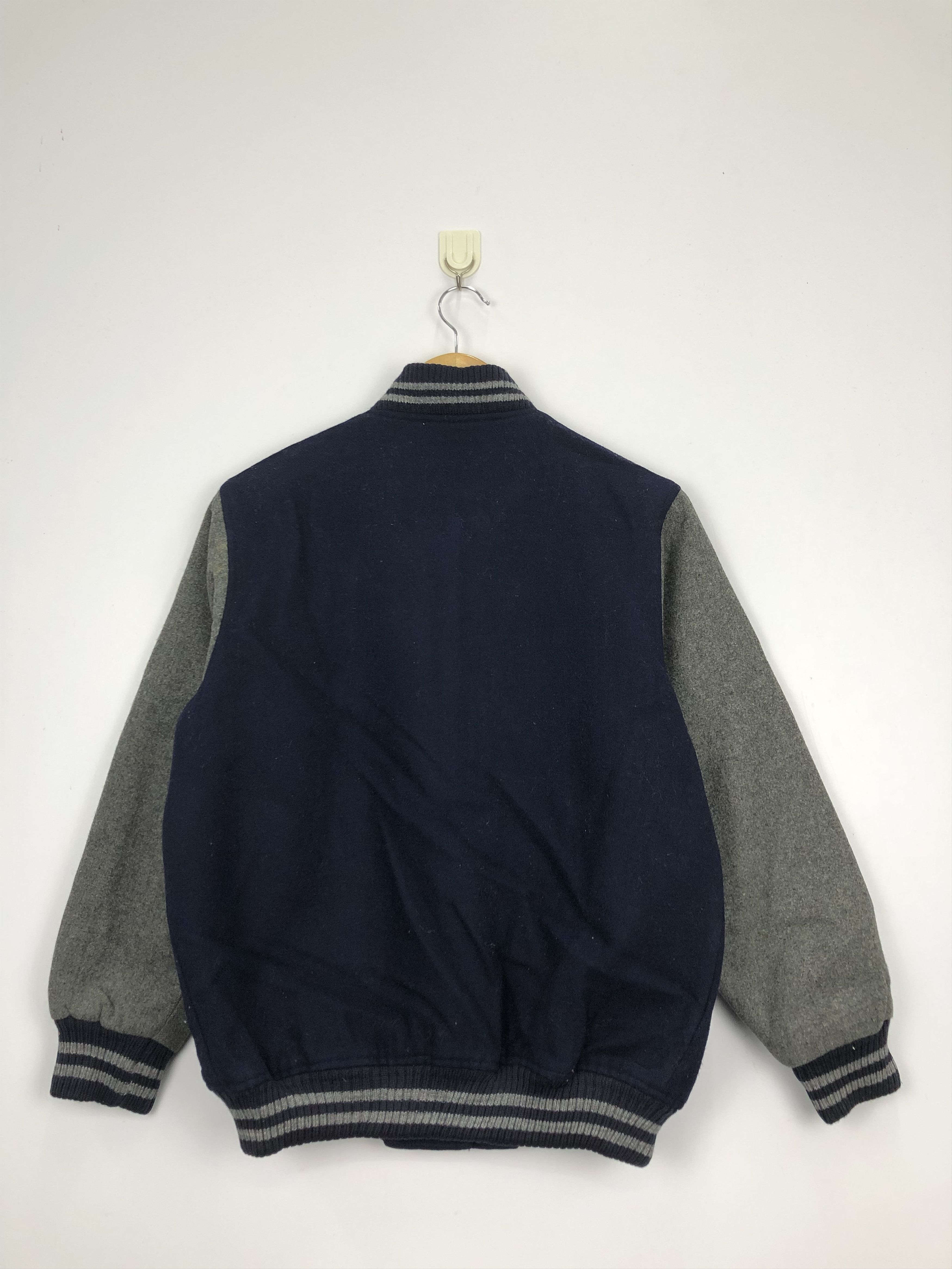 Vintage Vintage 90s Troy Bros Wool Varsity Jacket V0329 Size US L / EU 52-54 / 3 - 3 Thumbnail