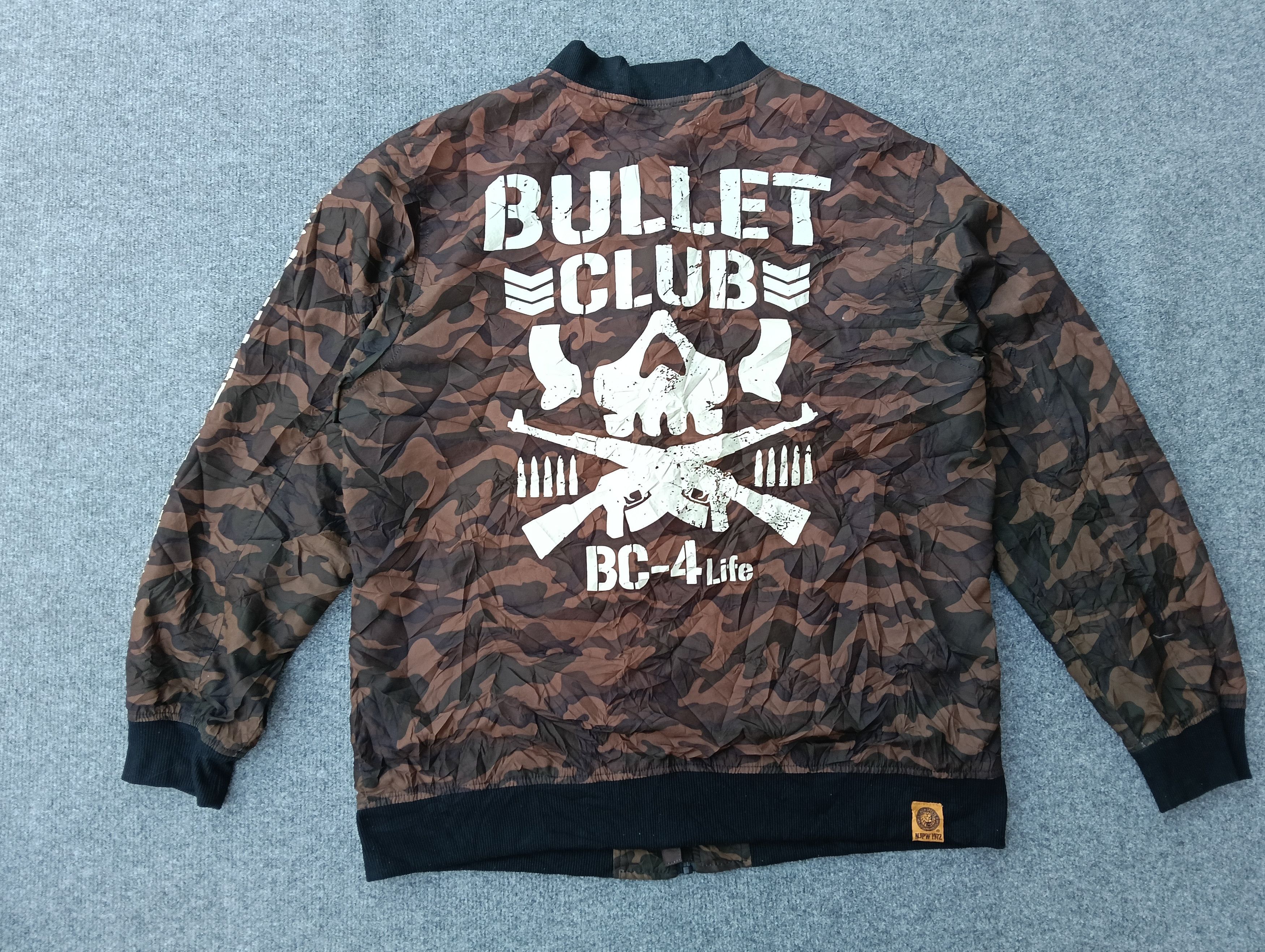 Bullet Noise Bullet Club BC-4 Life camouflage bomber jacket spell out. Size US XL / EU 56 / 4 - 12 Thumbnail