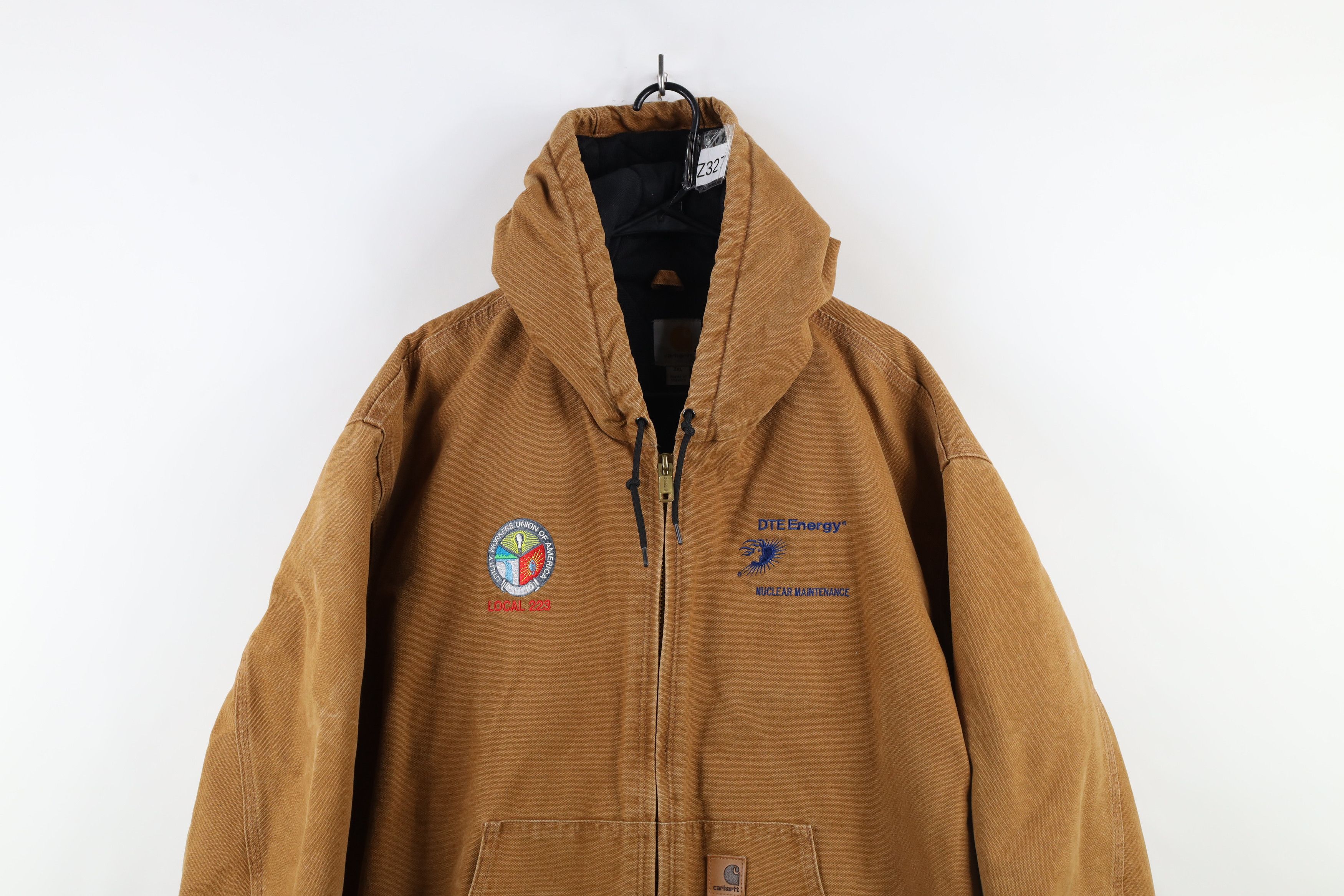 Carhartt × Vintage Vintage Y2K Carhartt Maintenance Canvas Hooded Jacket Size US XXL / EU 58 / 5 - 2 Thumbnail