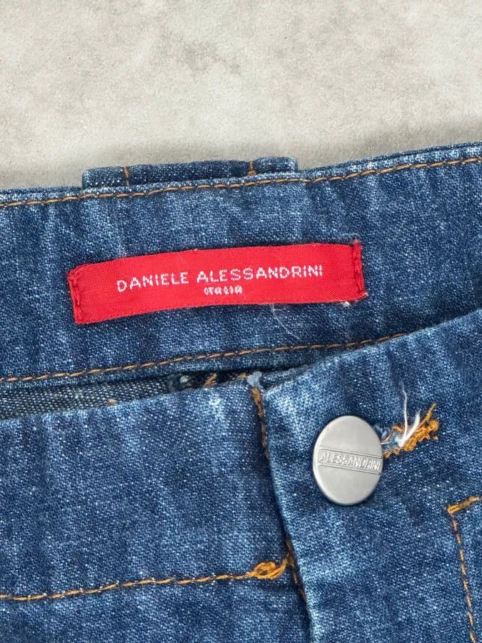 Daniele Alessandrini Daniele Alessandrini Blue Multi-Pocket Cargo Jeans Size US 32 / EU 48 - 11 Thumbnail