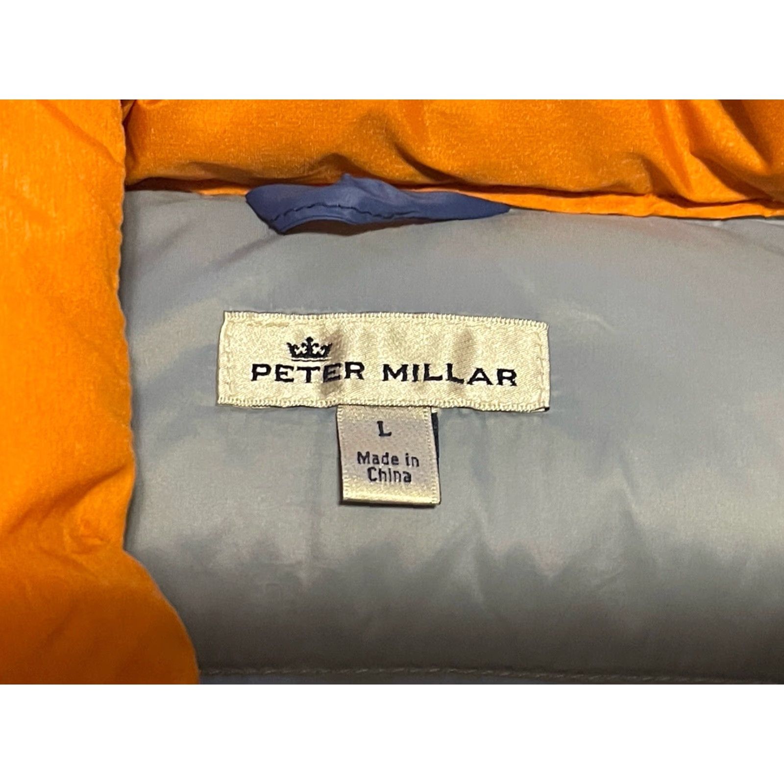 Peter Millar Peter Millar Vest Orange Full Zip Puffer 90% Down 10% Feather Men’s Sz L Pockets Lightweight Casual Size US L / EU 52-54 / 3 - 4 Thumbnail