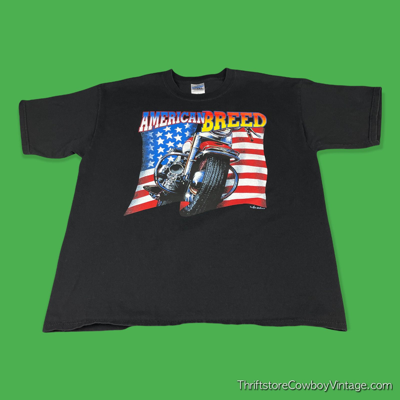 90'S Murina Back Print Motorcycle Bike T-Shirt Made in USA Men's XL Vintage /eaa490188