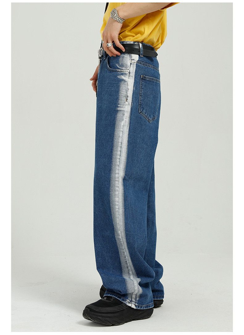 Japanese Brand × Jean Japanese tie-dye contrast personalized washed casual jeans Size US 32 / EU 48 - 2 Thumbnail