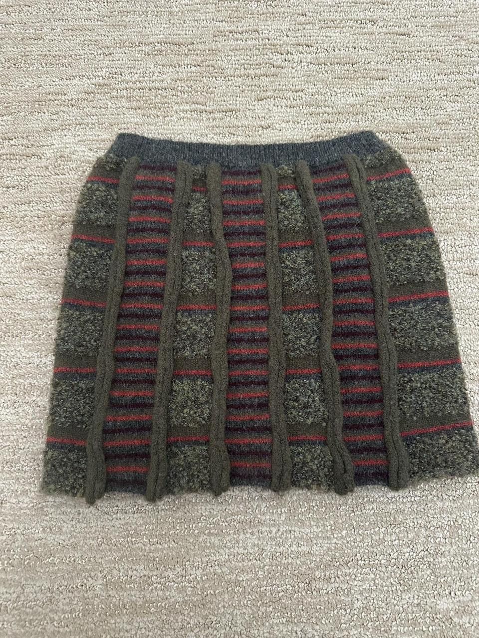 Guizio Danielle Guizio Green Dolcezza Wool Skirt Size 27" / US 4 / IT 40 - 3 Thumbnail