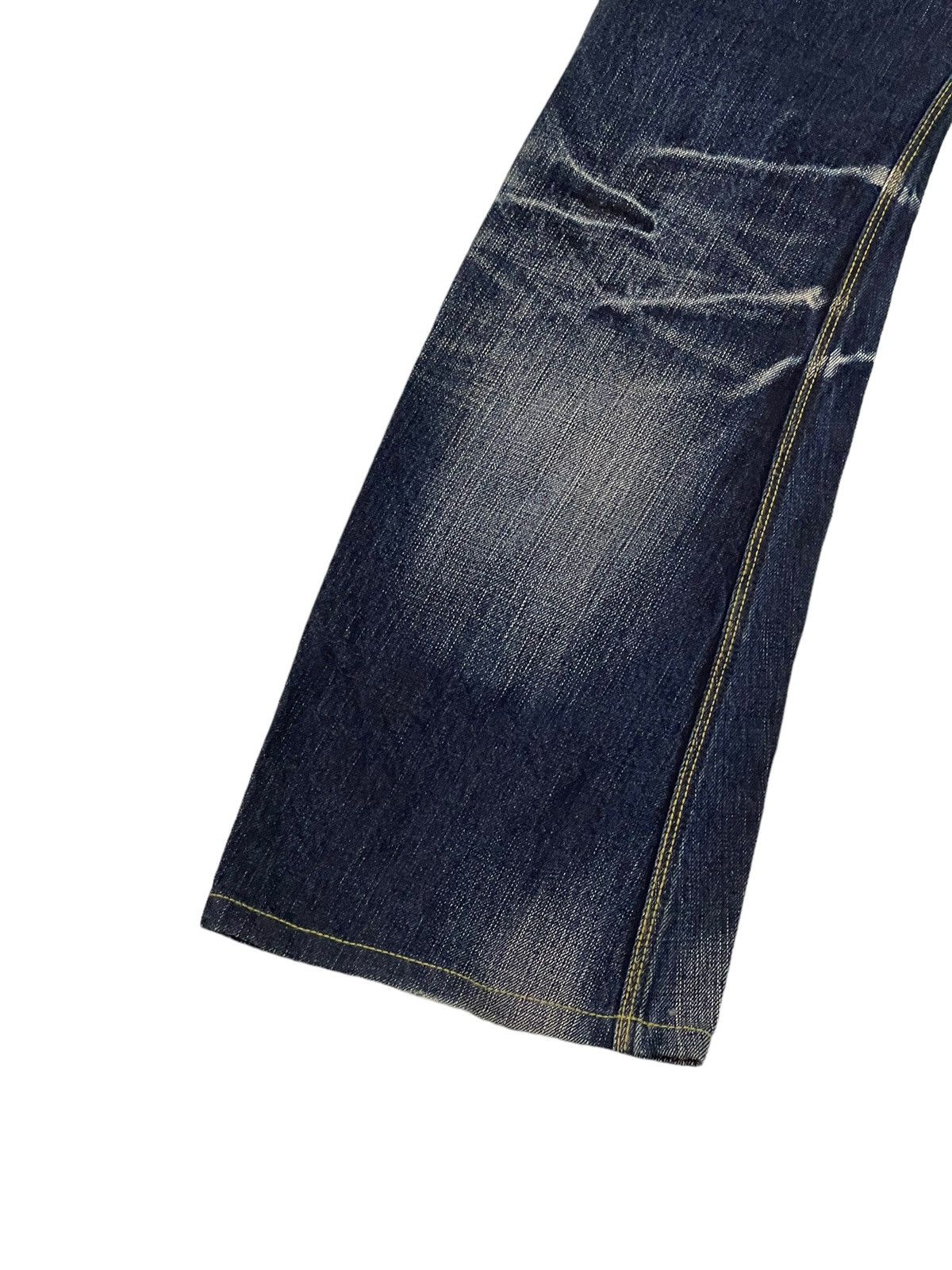 Japanese Brand Flare Jeans Nicole Club Distress Faded Boot Cut 7🟦3 Size US 34 / EU 50 - 15 Thumbnail