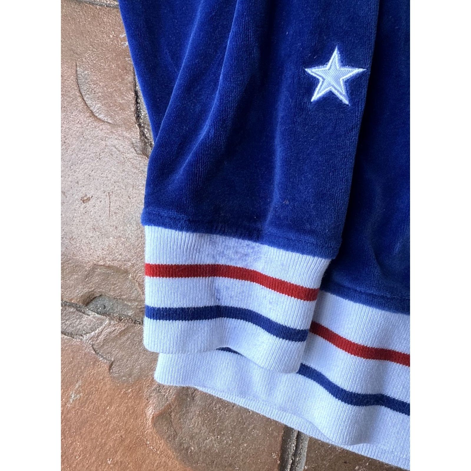Phat Farm VINTAGE Phat Farm Track Jacket XL Womens Velour Full Zip Hip Hop Blue Embroidered #92 Size XL / US 12-14 / IT 48-50 - 4 Thumbnail