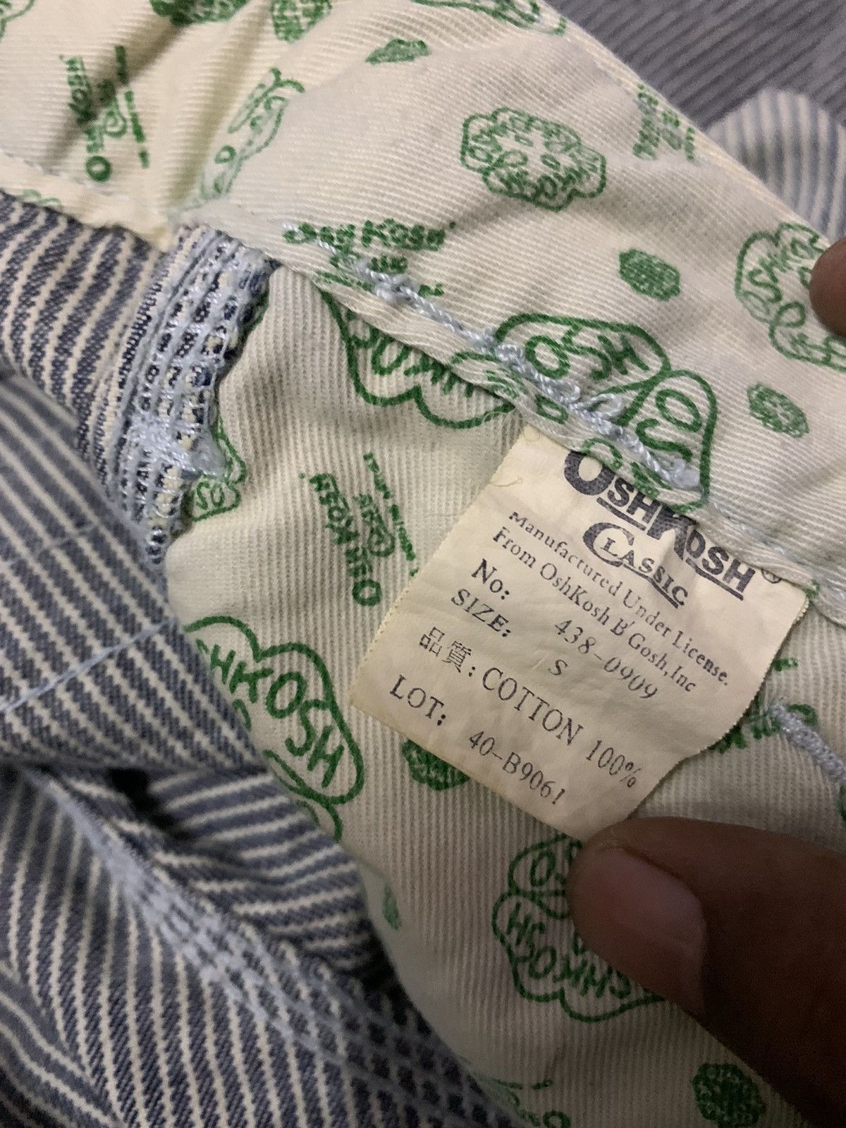 Oshkosh Vintage Carpenter Osh Kosh Classic Stripe Pant Size 32" / US 10 / IT 46 - 11 Thumbnail