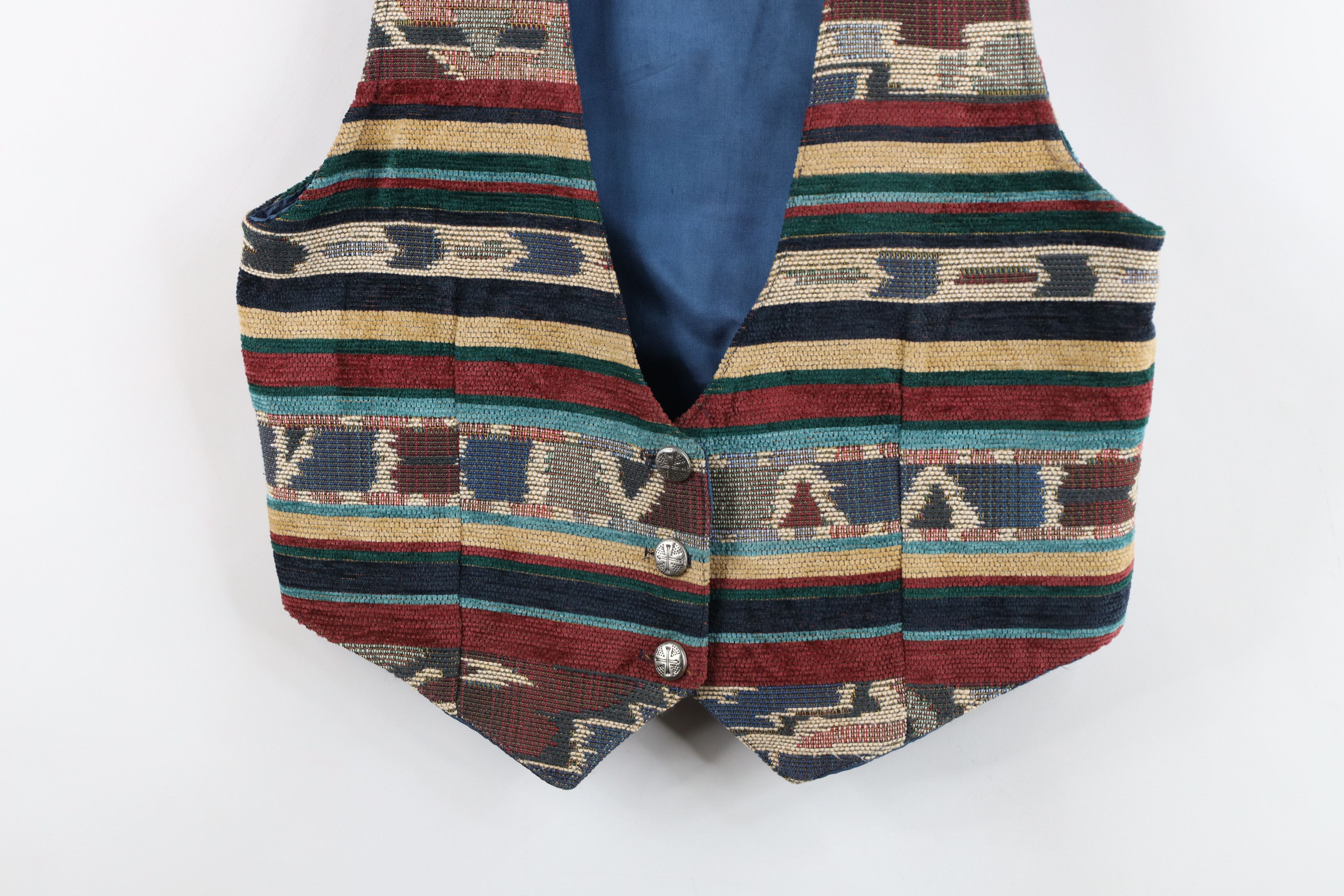 Vintage Vintage 90s Rockabilly Southwestern Cowgirl Vest Jacket USA Size M / US 6-8 / IT 42-44 - 3 Thumbnail