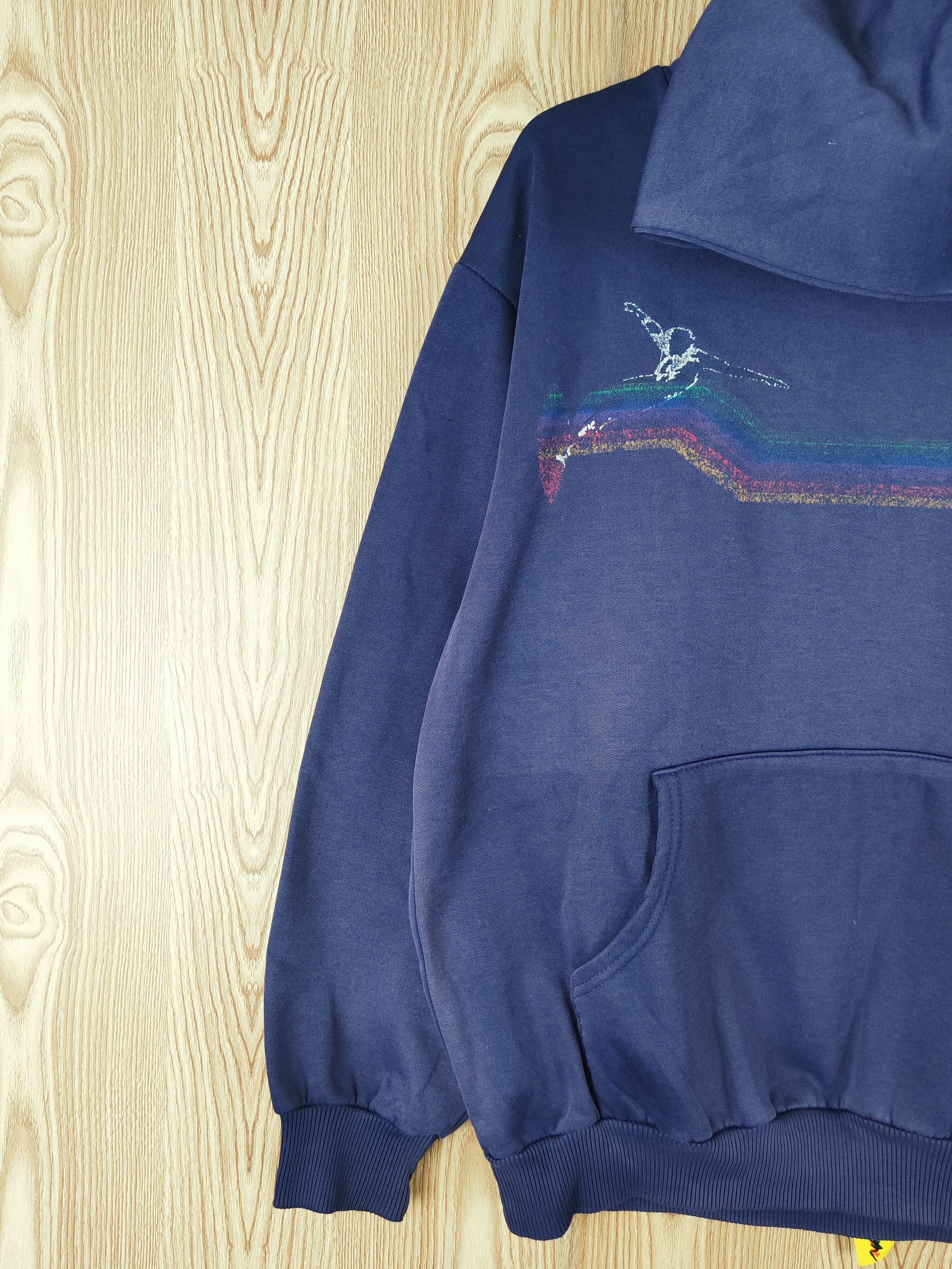 Vintage Spark Dark Blue Faded vintage Hoodie Sweatshirts #W028 Size US L / EU 52-54 / 3 - 3 Thumbnail