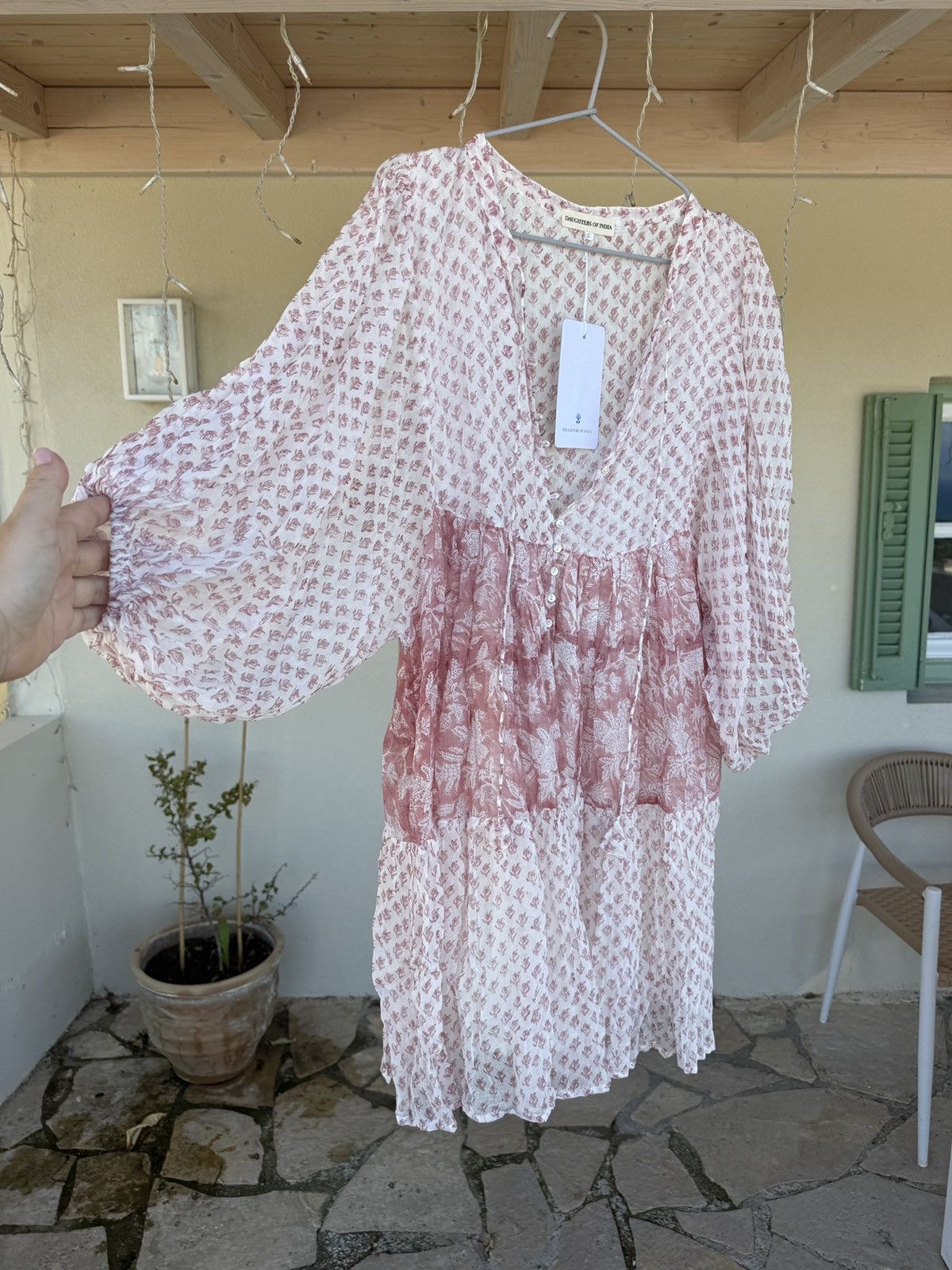 Other Daughters of India - Nora Dress in Primrose - Size L - New! Size L / US 10 / IT 46 - 1 Thumbnail