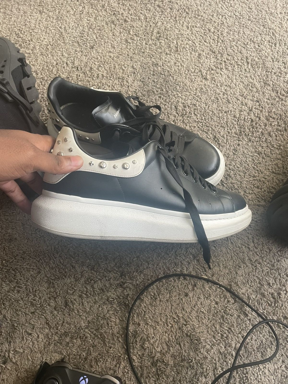 Black Studded Alexander McQueen Sneaker