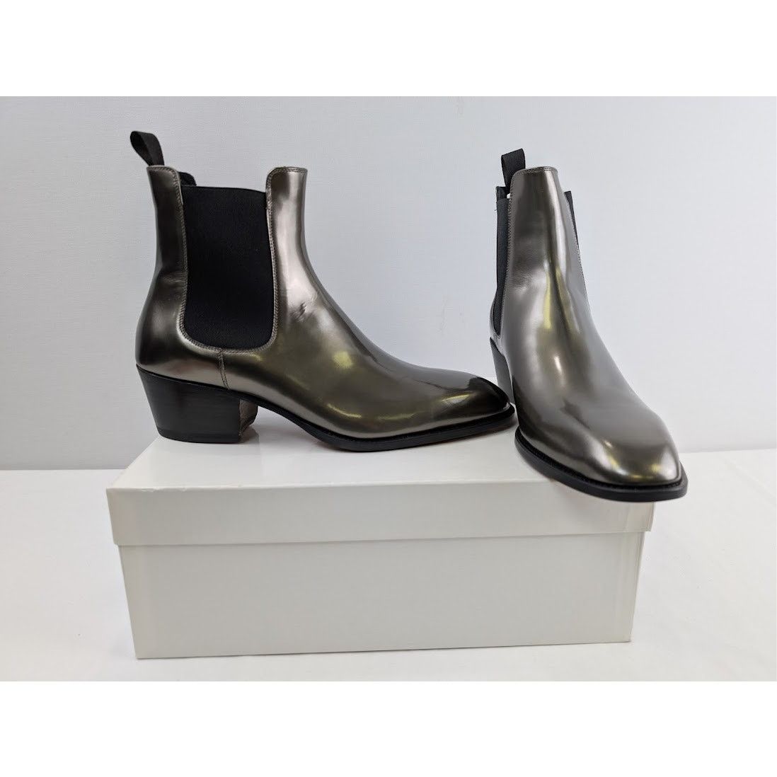 Tom Ford o1rshd1 Q:2 / Men's Chelsea Boots in Shinny Green Size US 10 / EU 43 - 1 Thumbnail