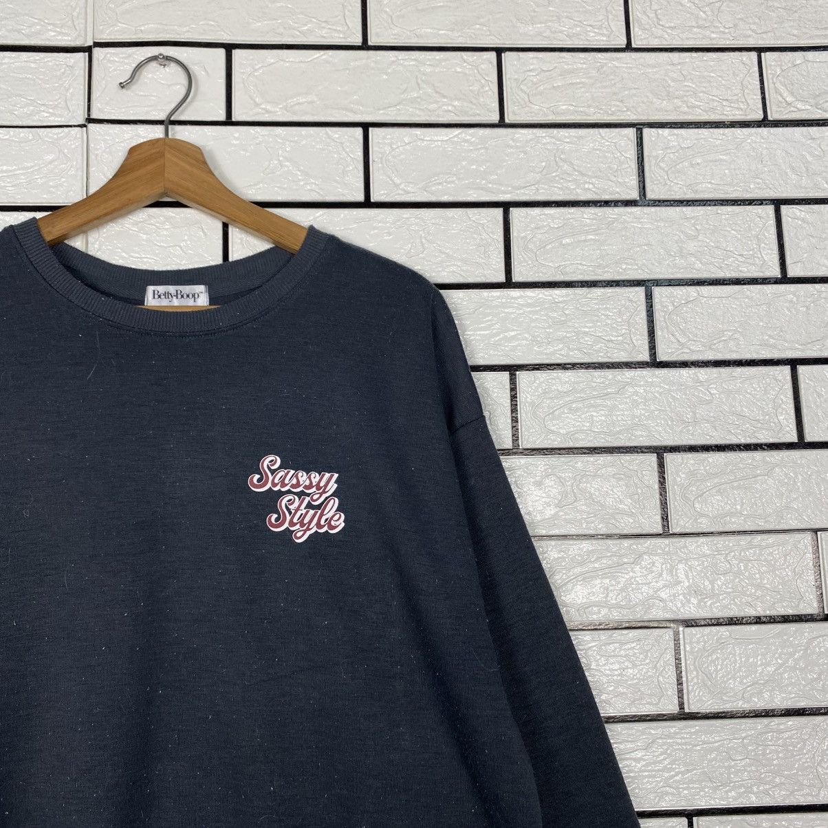 Japanese Brand Vintage Sweatshirt Betty Boop Big Logo Size US M / EU 48-50 / 2 - 7 Thumbnail