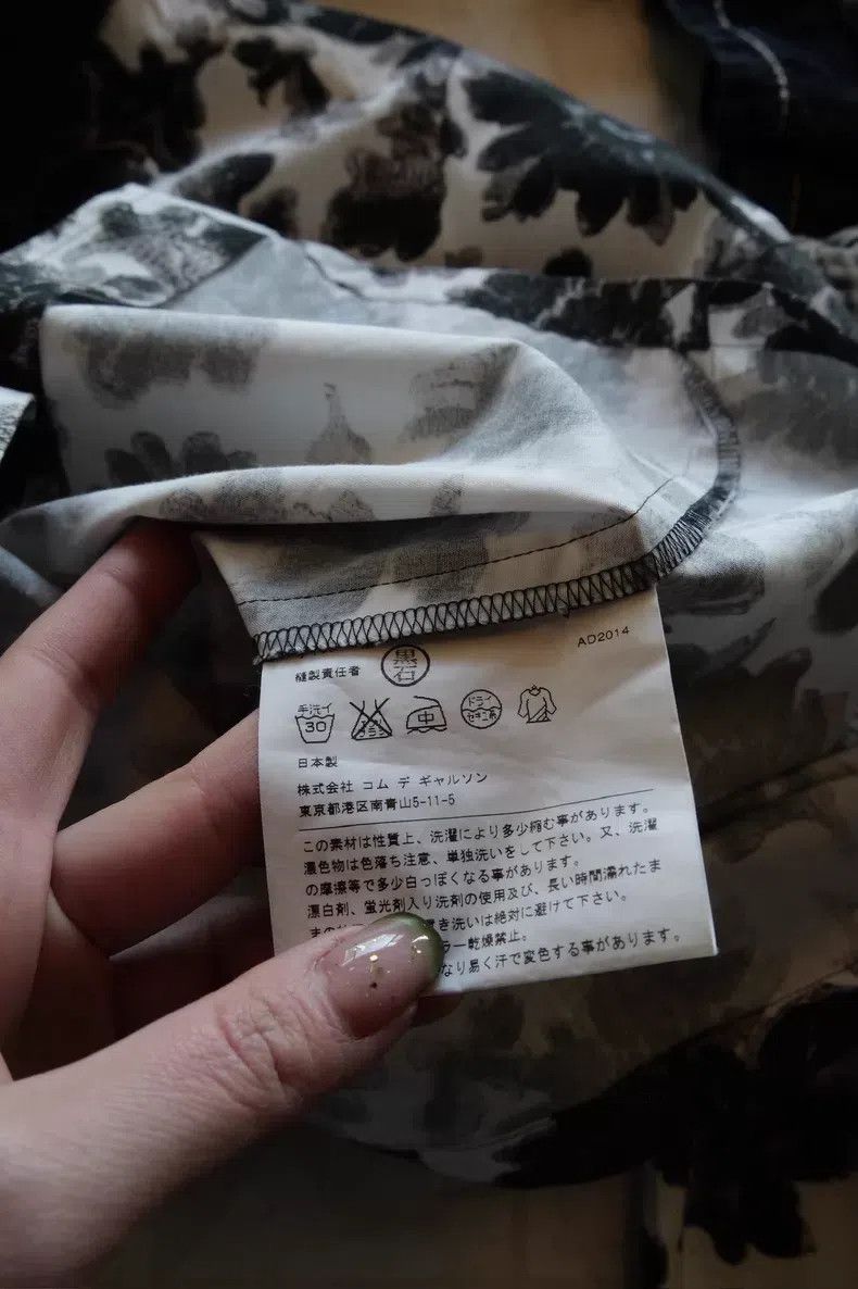 Comme des Garcons Comme Des Garcons Black and White Floral Print Seven-eight Size M / US 6-8 / IT 42-44 - 9 Thumbnail