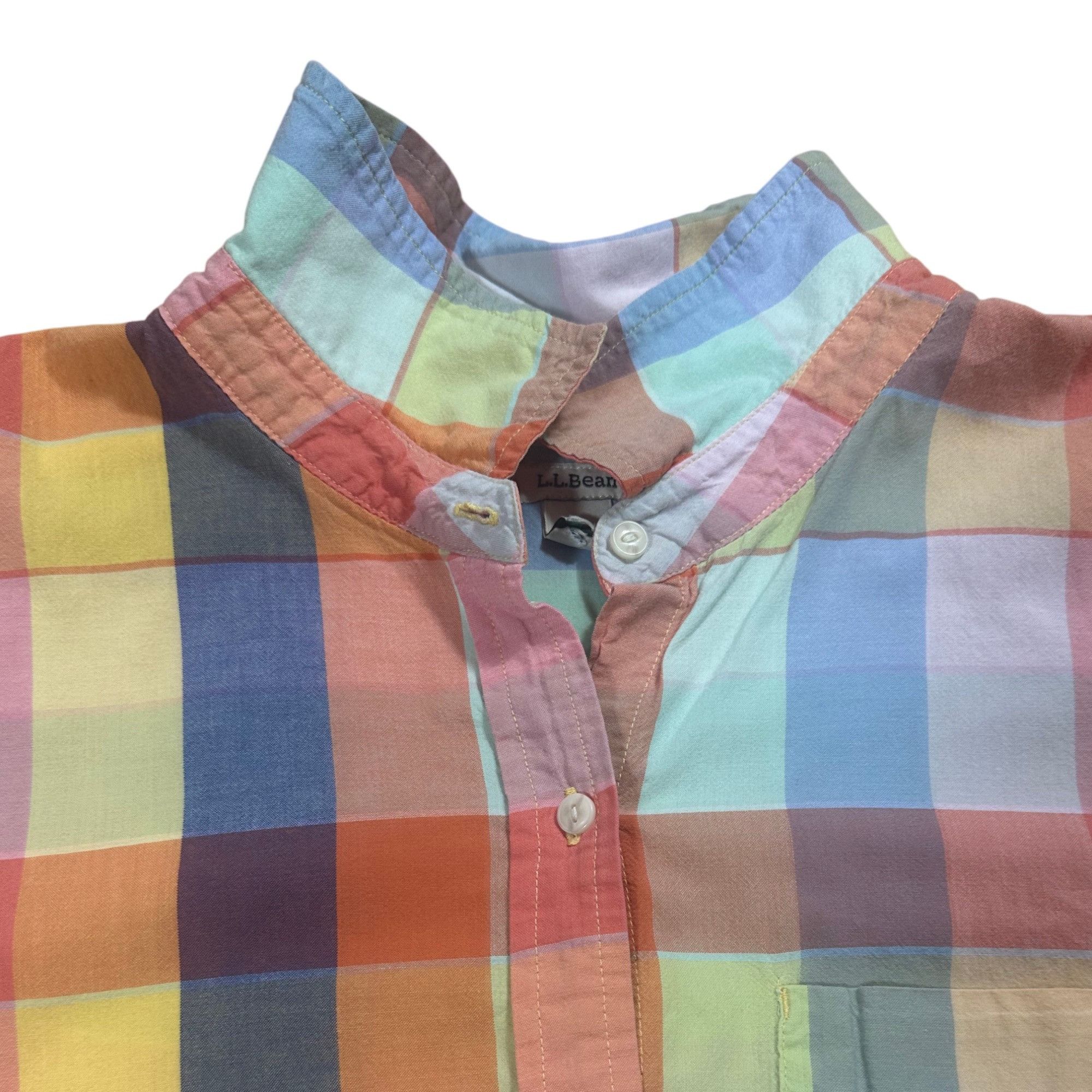 L.L. Bean L.L. Bean Rainbow Plaid Button-Up Shirt Long Sleeve Size XL Size US XL / EU 56 / 4 - 3 Thumbnail