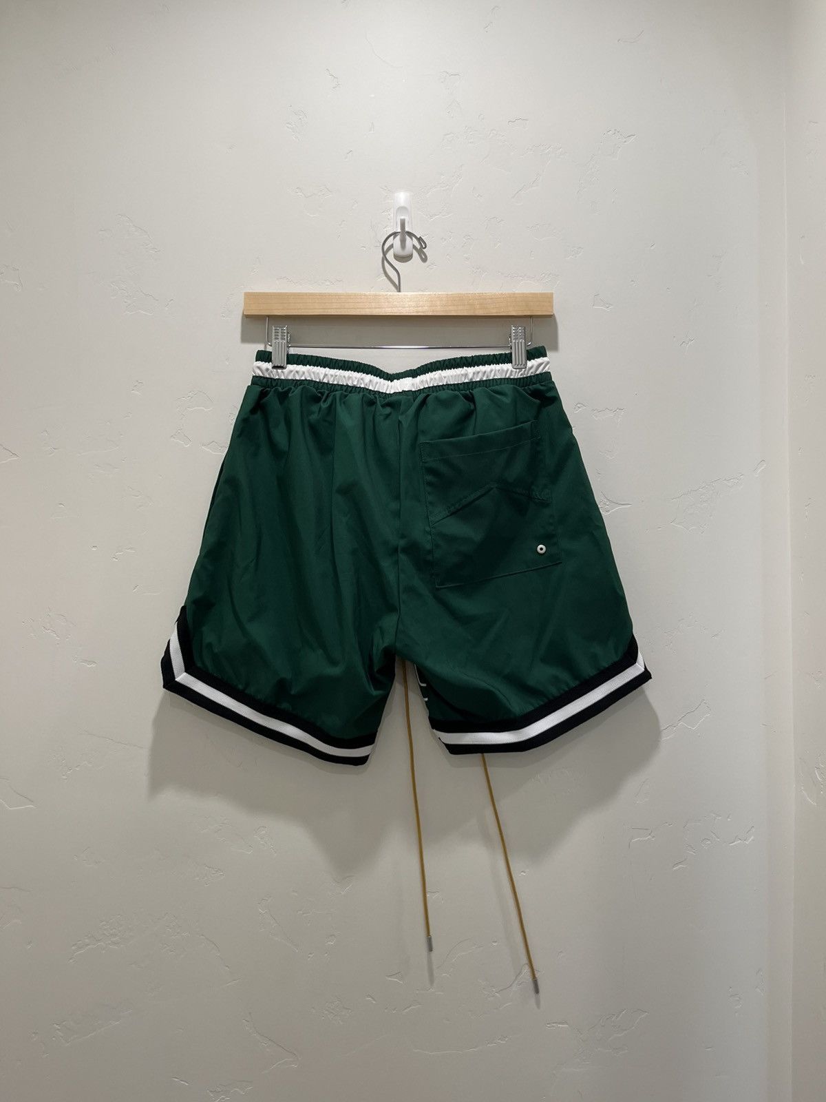 Rhude Rhude Green Track Shorts Size US 30 / EU 46 - 4 Thumbnail
