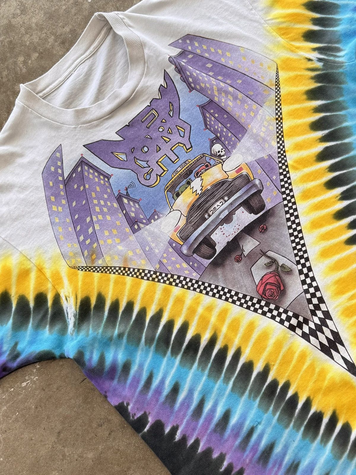 Vintage Vintage 1990 New York City Grateful Dead Taxi Tour Tee Large Size US L / EU 52-54 / 3 - 1 Thumbnail