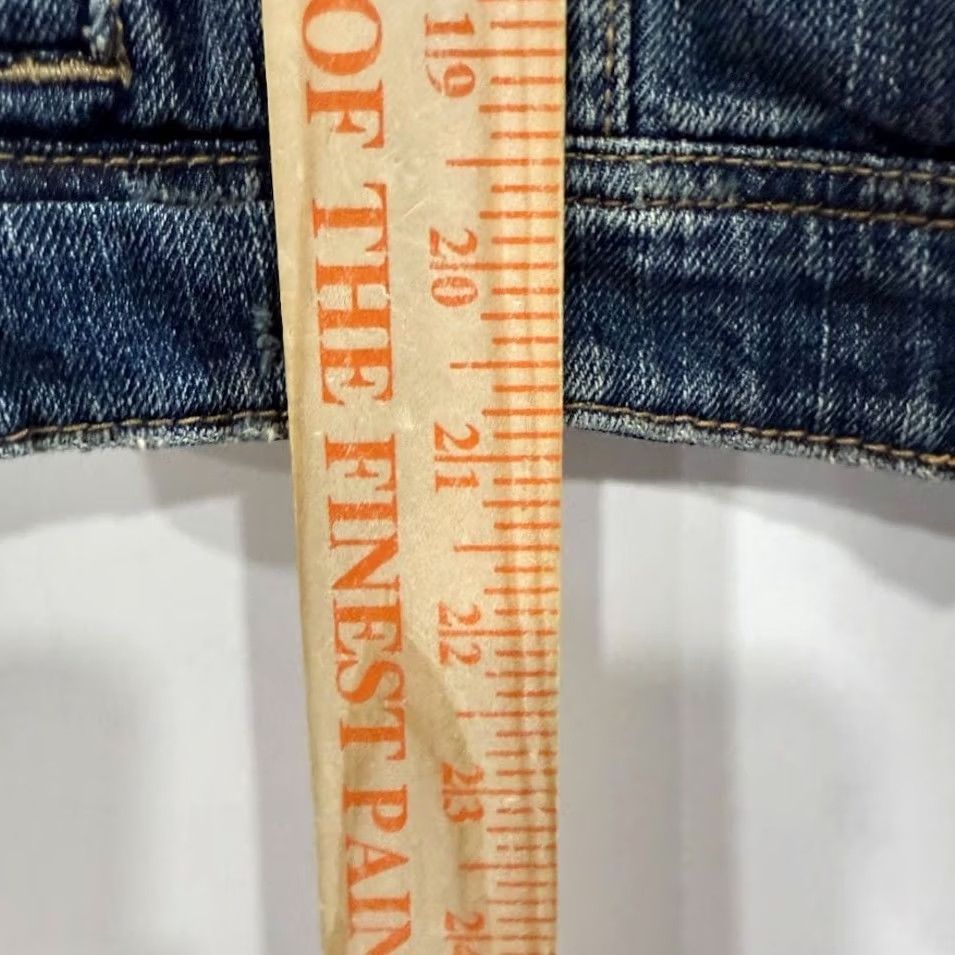 American Eagle Outfitters VINTAGE American Eagle Jacket Womens Small Blue Denim Button Front Size 28" / US 6 / IT 42 - 4 Thumbnail