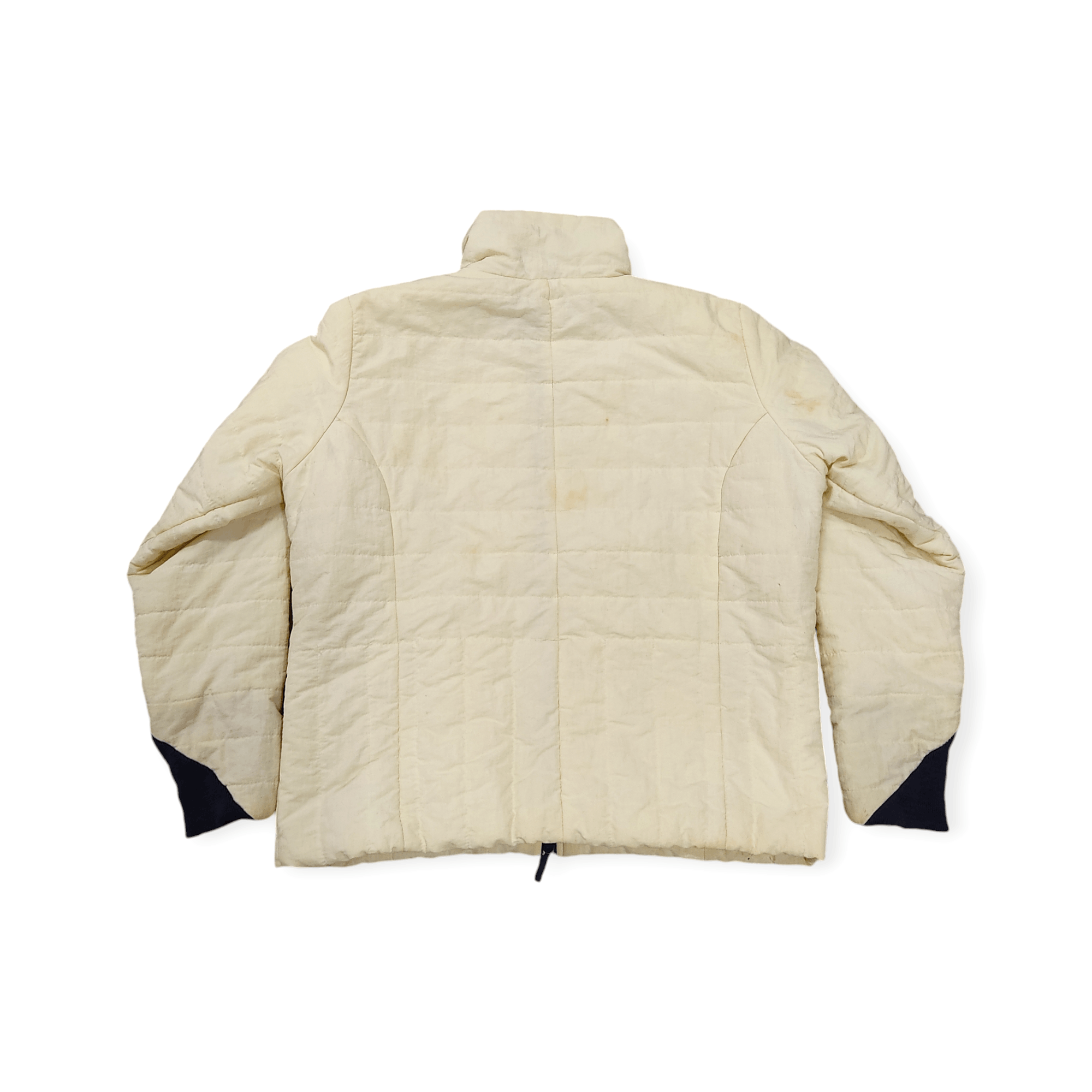 Burberry Vintage Burberry Light Cream Yellow Zipper Puffer Jacket Size M / US 6-8 / IT 42-44 - 16 Thumbnail