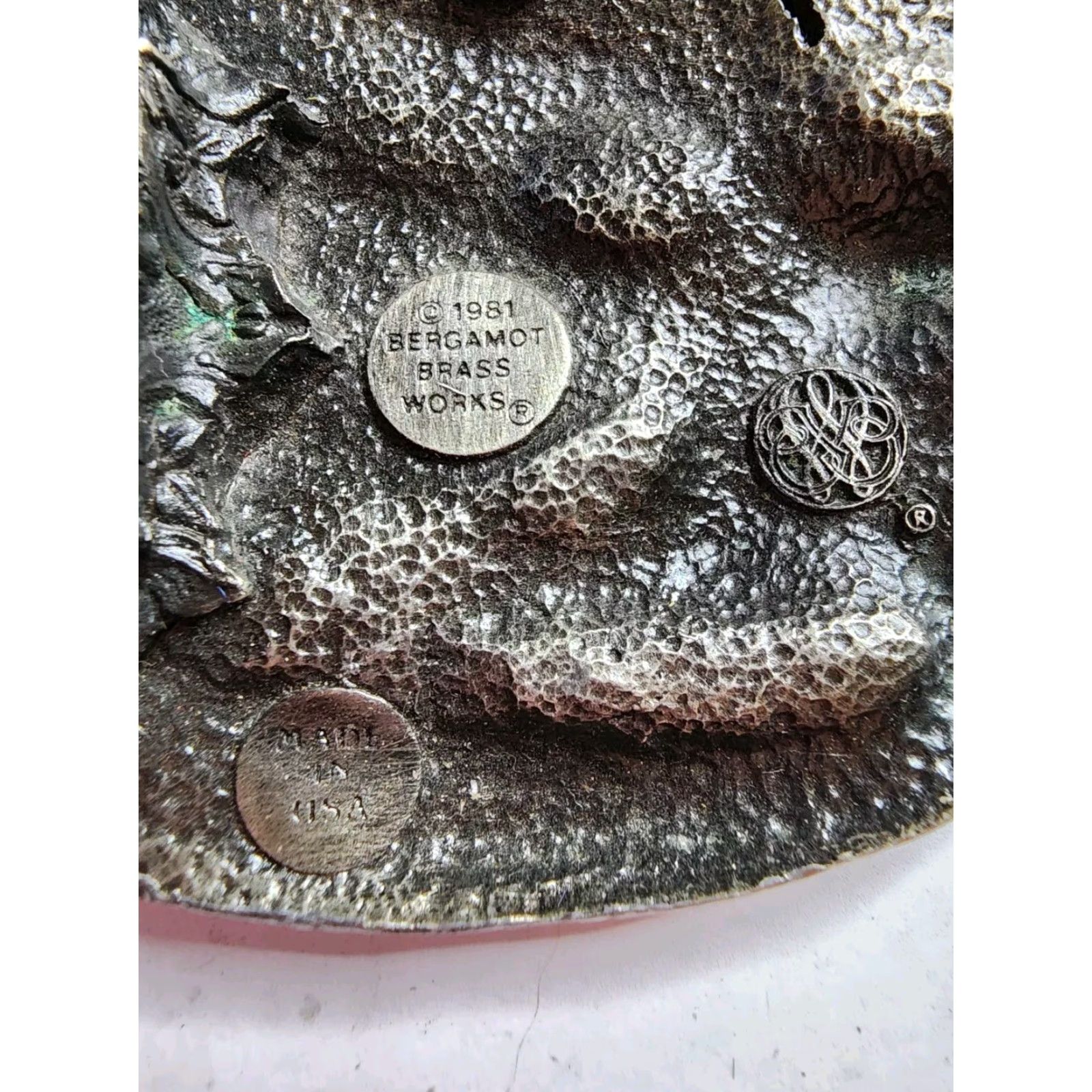 Vintage VINTAGE Bergamot Brass Works American Eagle Live to Ride Biker Belt Buckle 1980s Silver Mens Size ONE SIZE - 3 Thumbnail