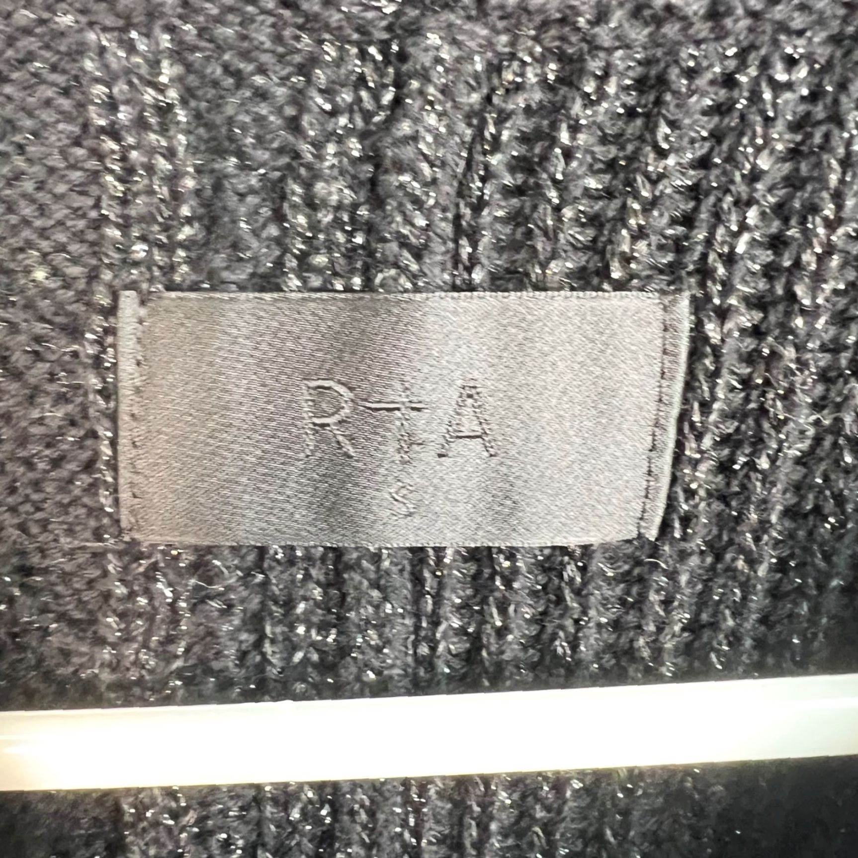 Rta VINTAGE RTA Cable Knit Sweater Black Womens Size Small Pullover Long Sleeve Crew Neck Size S / US 4 / IT 40 - 3 Thumbnail