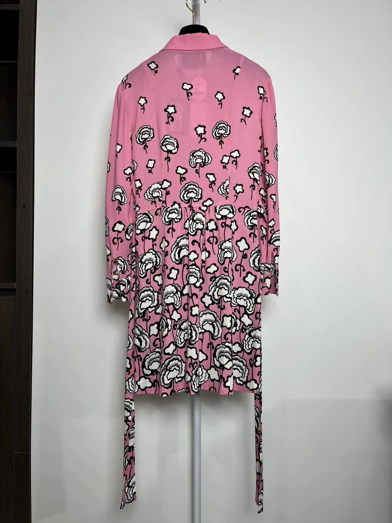 Prada Prada Pink patterned long skirt 2502-Nextarrow Size XS / US 0-2 / IT 36-38 - 2 Thumbnail