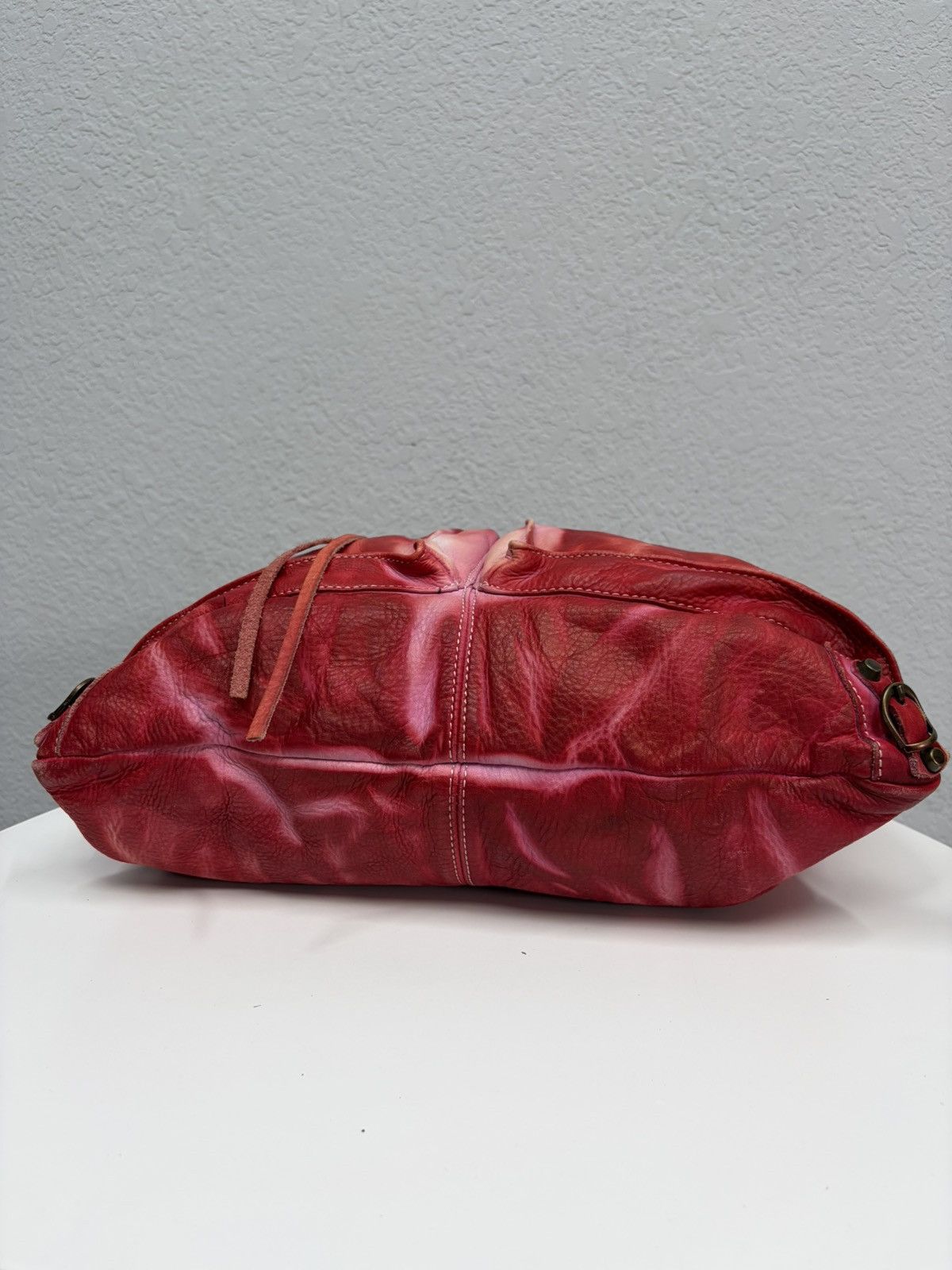 KMRii Balenciaga City Style Red Distressed Leather Bag Y2K Archive Size ONE SIZE - 18 Thumbnail