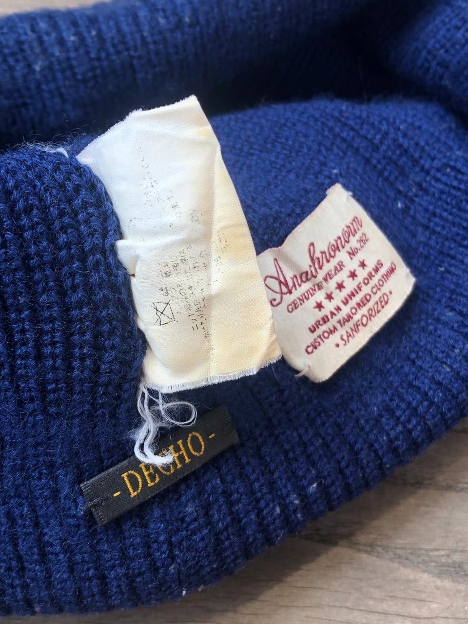 ANACHRONORM Anachronorm Decho Beanie Hat Logo B Worker Japan Made Size ONE SIZE - 5 Thumbnail