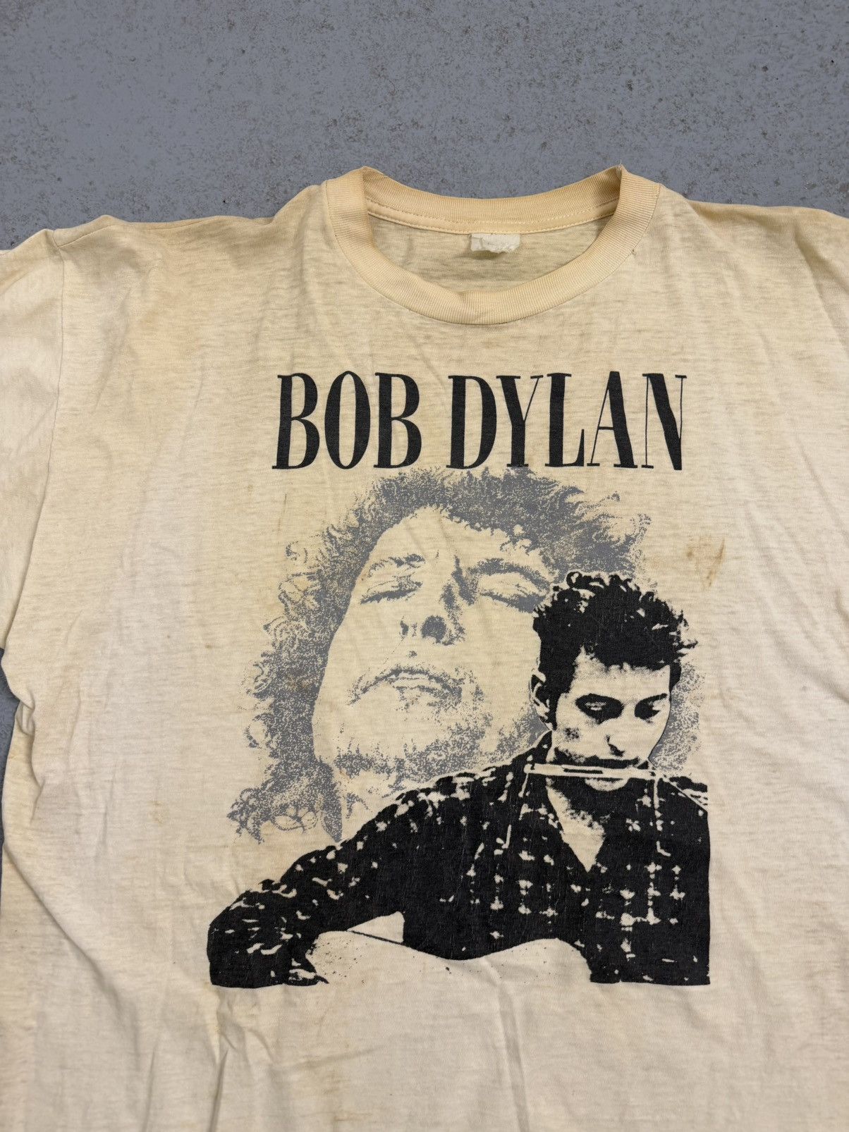 Band Tees Vintage 90s Bob Dylan Tee Size US XL / EU 56 / 4 - 7 Thumbnail