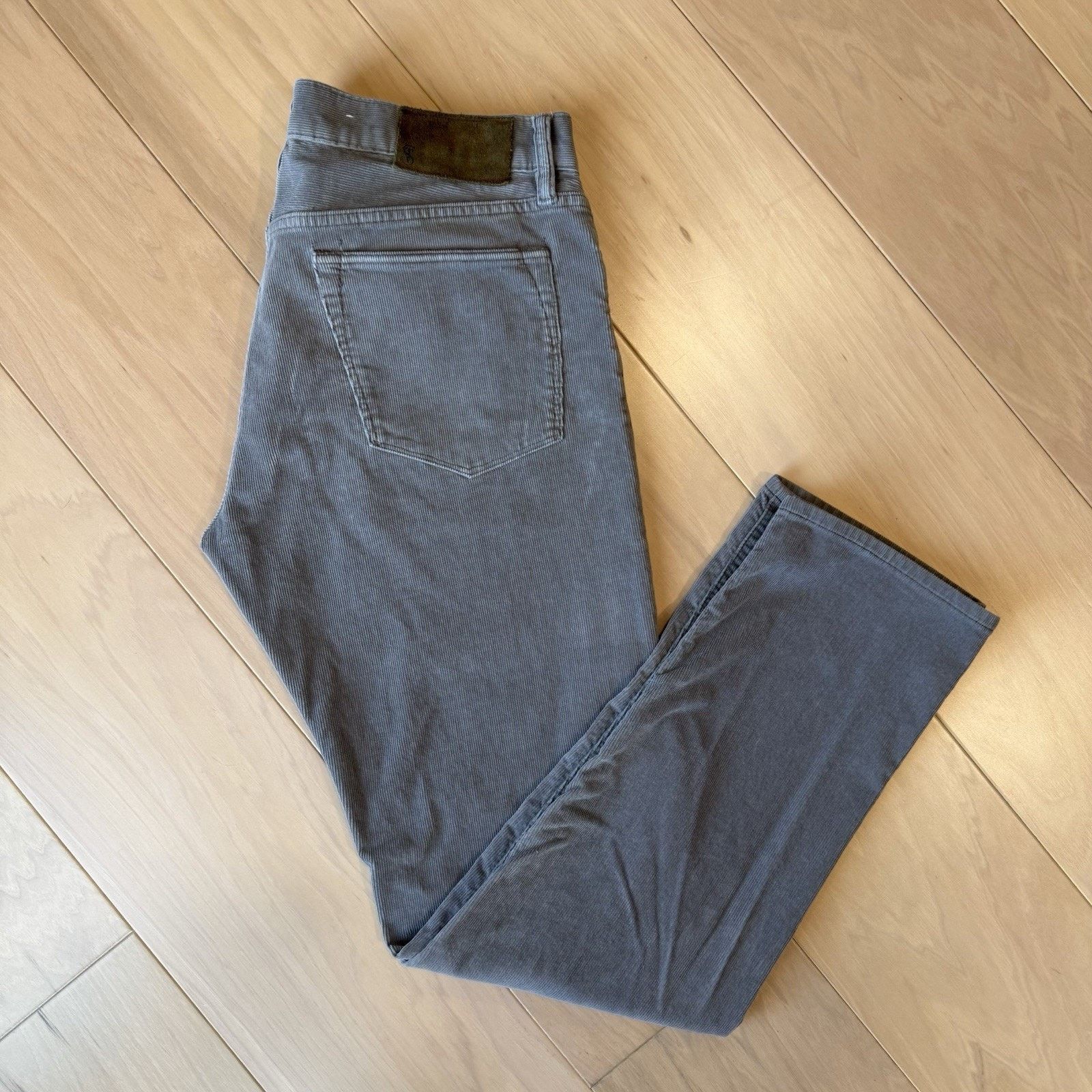Todd Snyder Todd Snyder Corduory Pants 33 Gray Slim Fit Minimalist Size US 33 - 2 Thumbnail