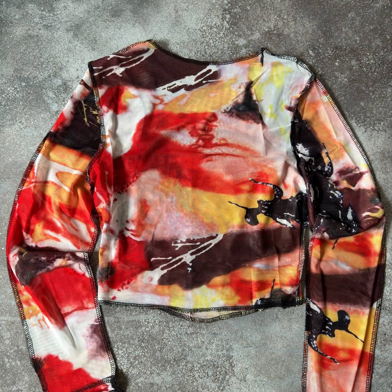 Hysteric Glamour × Japanese Brand × Vintage Y2K Sexy Mesh Top (Jean Paul Gaultier style) Size S / US 4 / IT 40 - 7 Thumbnail