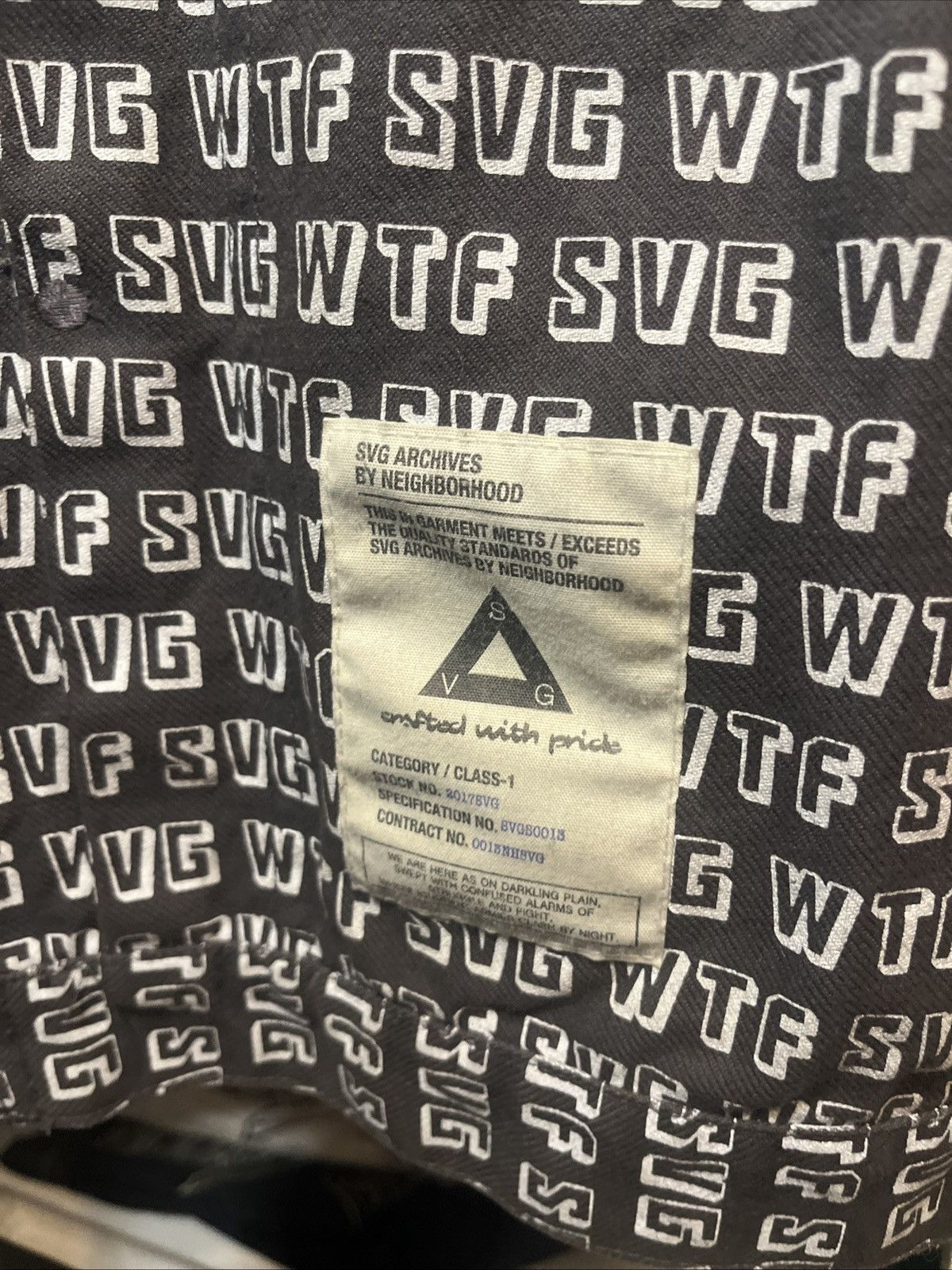 Neighborhood Neighborhood SVG Archives WTF All Over Jacket Size US XL / EU 56 / 4 - 3 Thumbnail