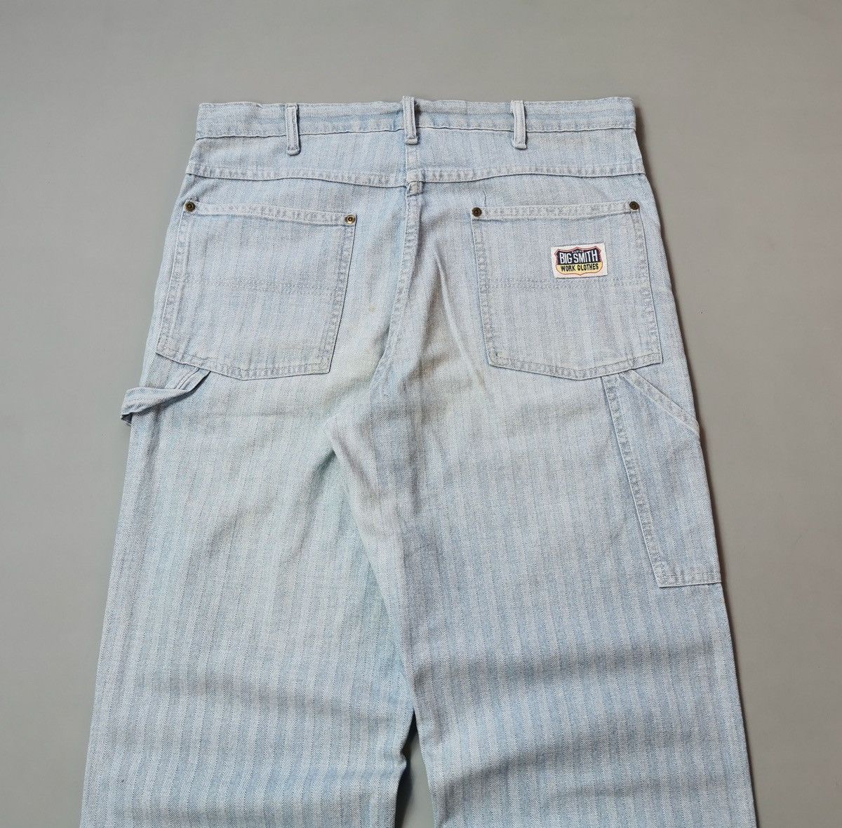 Herringbone × Jean × Vintage 60s 70s Vintage Big Smith Herringbone 