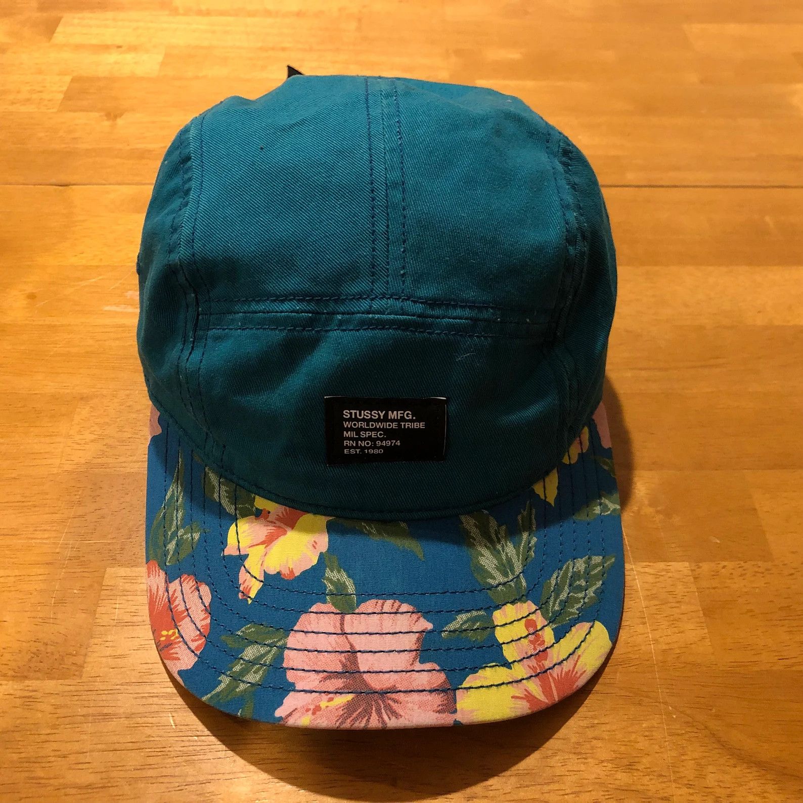 Stussy VINTAGE STUSSY Floral Camp Cap 5-Panel Hat Cap Size ONE SIZE - 1 Thumbnail