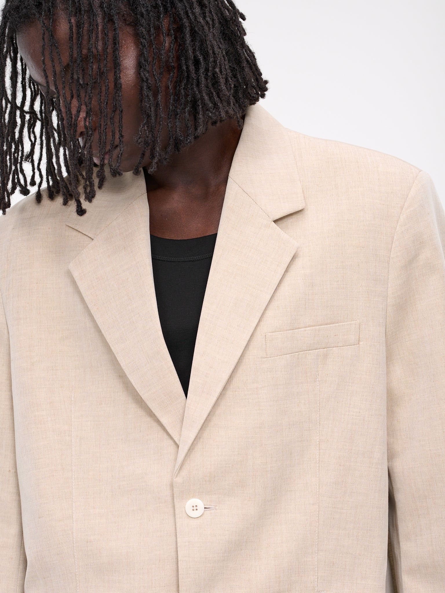 Jacquemus o1s22i1n1024 Single Breasted Jacket in Beige Size US M / EU 48-50 / 2 - 5 Thumbnail