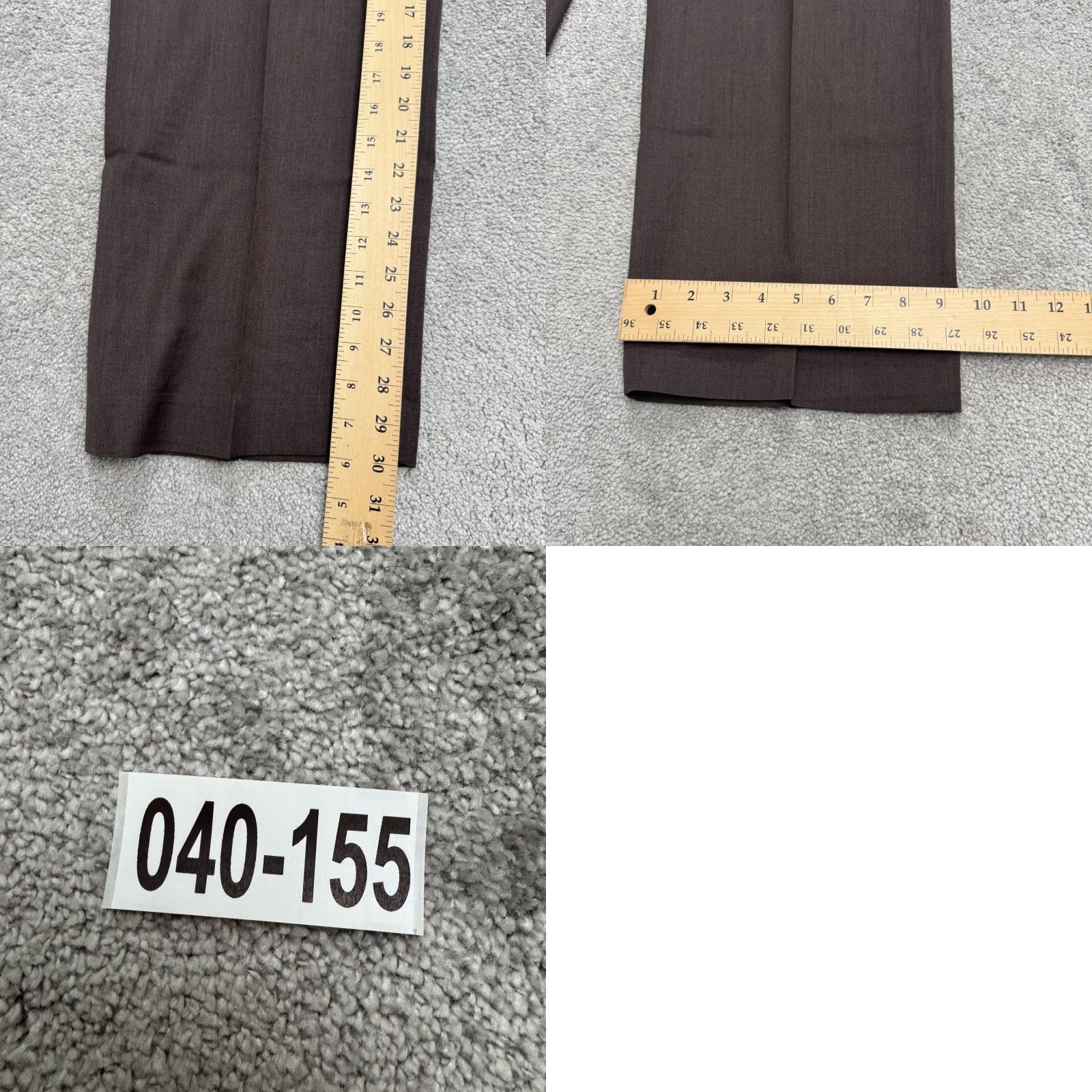 Banana Republic VINTAGE Banana Republic Wool Dres Pants Mens 38x30 Dark Brown Straight Leg Classic Work Size US 40 / EU 56 - 10 Thumbnail