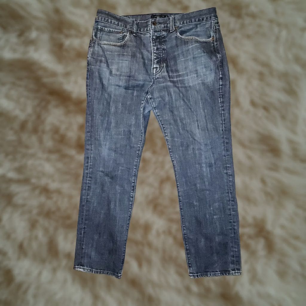Lucky Brand Lucky Brand 121 Heritage Slim Straight Jeans Men 36x30 Mid Blue Solid Stretch Pocket Preppy Size US 36 / EU 52 - 1 Thumbnail