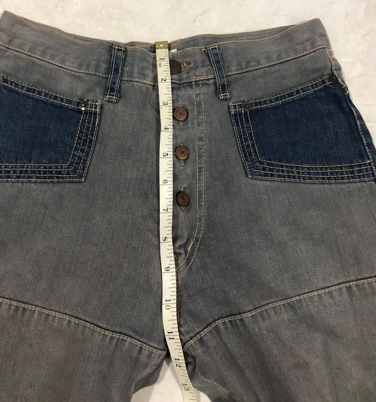 Hysteric Glamour × Vintage Vintage Hysteric Glamour Patchwork Denim Size 28" / US 6 / IT 42 - 21 Thumbnail