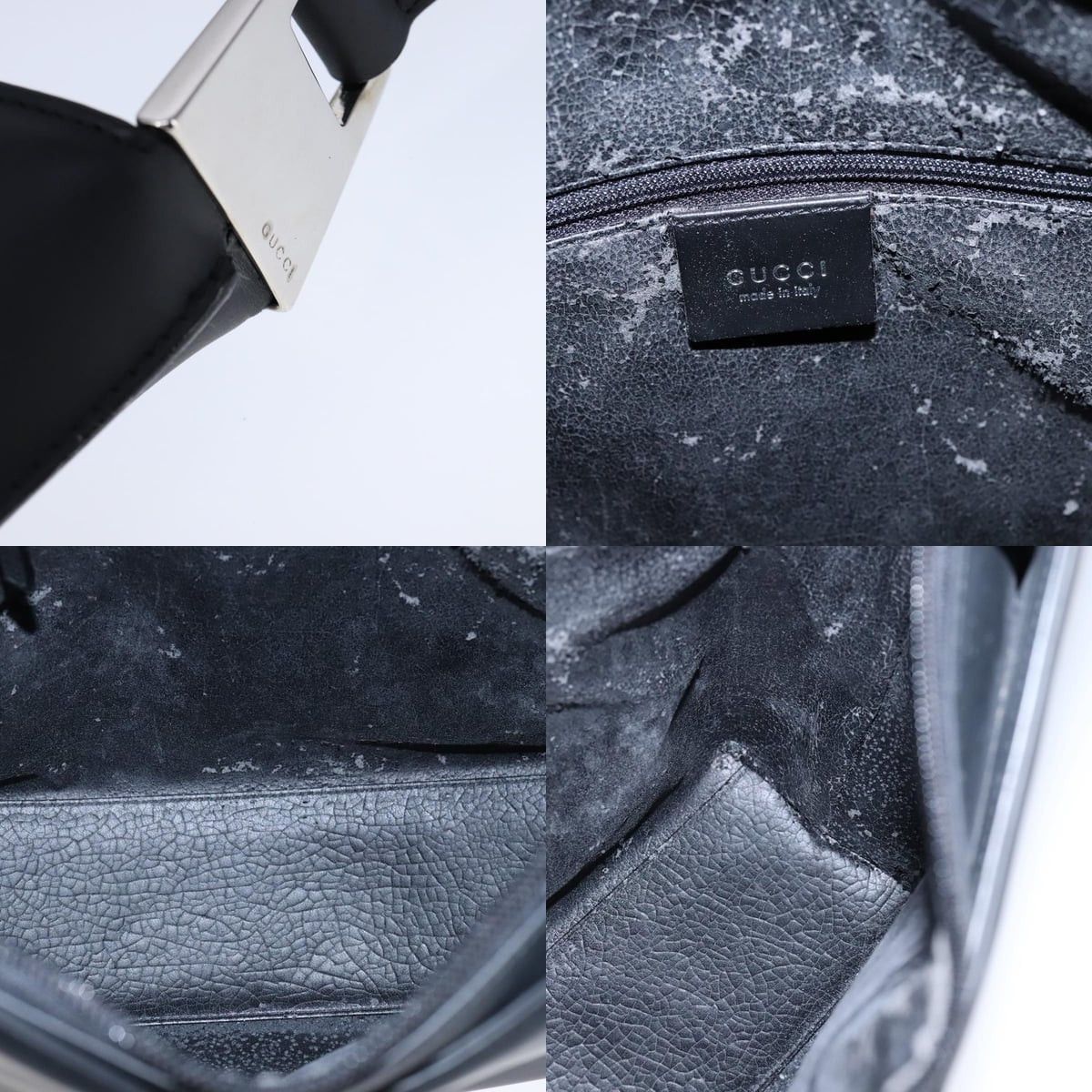 Gucci GUCCI Shoulder Bag Patent Leather Black Silver 001 3017 001 Size ONE SIZE - 11 Thumbnail