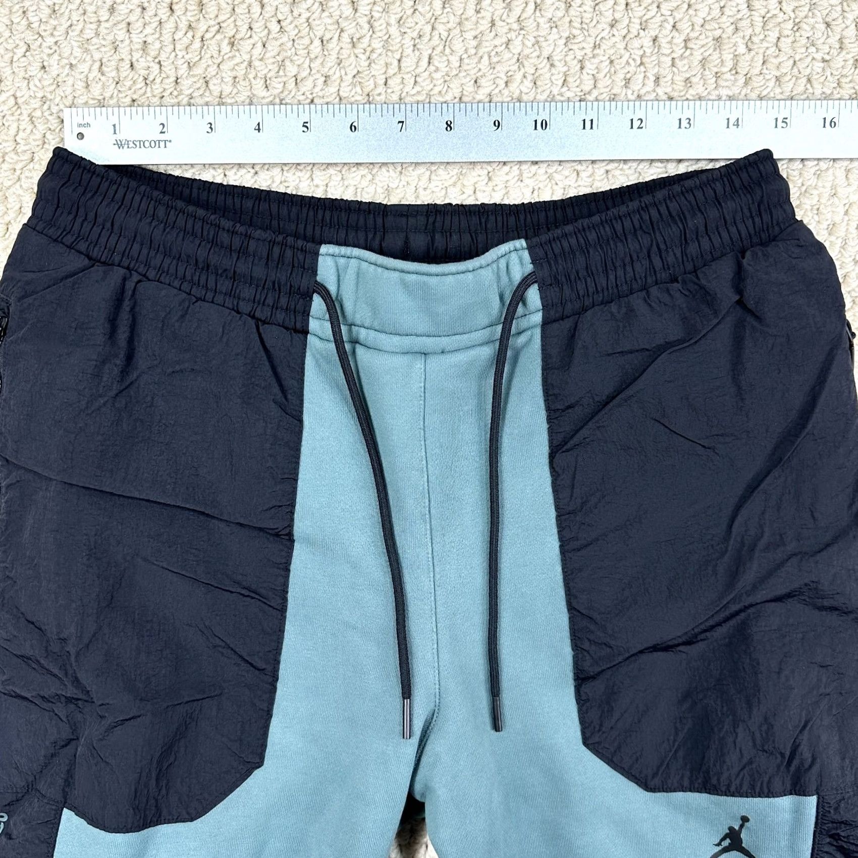 Jordan Brand Nike Air Jordan 23 Engineered Fleece Jogger Mens M Black/Green Sweatpants - Classic - Athletic Wear - Slim Fit - M Size US 31 - 7 Thumbnail