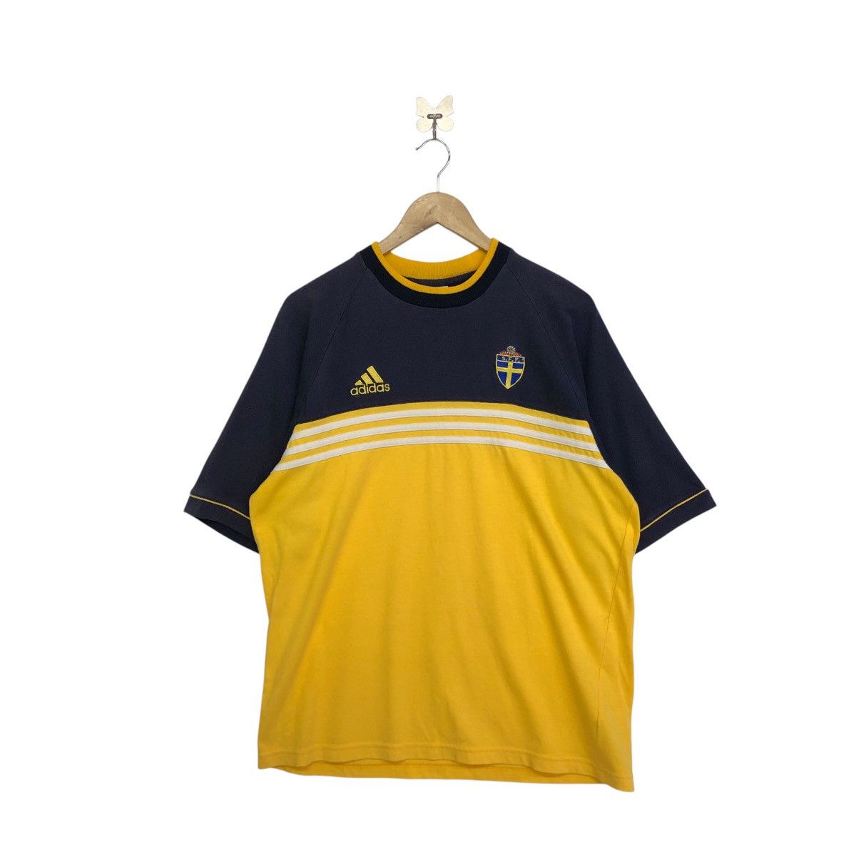 Vintage Y2K Sweden FA X Adidas Repro Home Tshirt