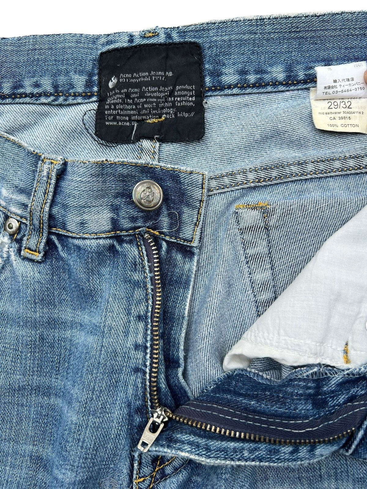 Acne Studios Vintage Acne Studios Distressed Denim Jeans 31x30.5 Size US 31 - 15 Thumbnail