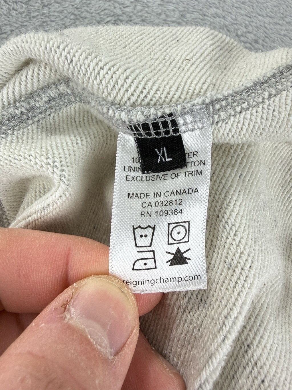 Reigning Champ Reigning Champ Men's Size XL Grey 100% Polyester Size US 42 / EU 58 - 3 Thumbnail